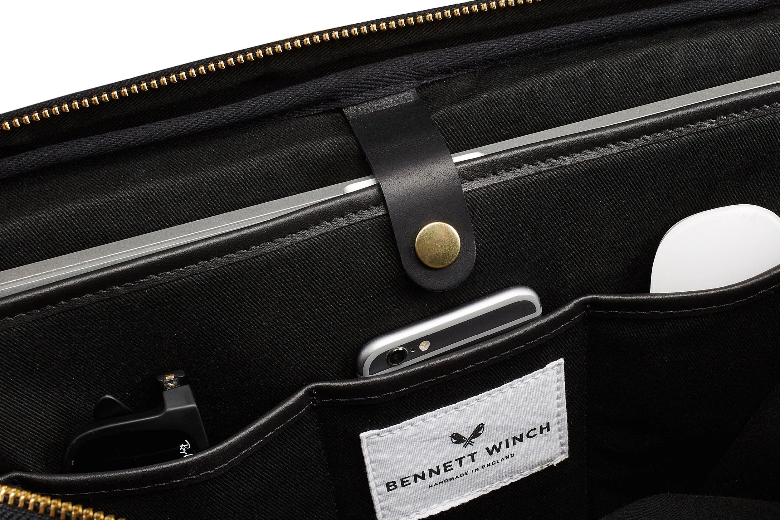 Leather Brief - Black - Image 7