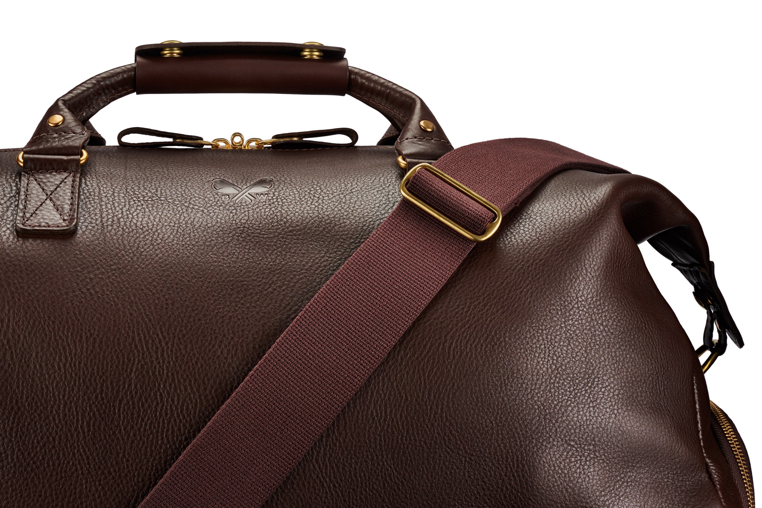 Leather Weekender - Brown - Image 11