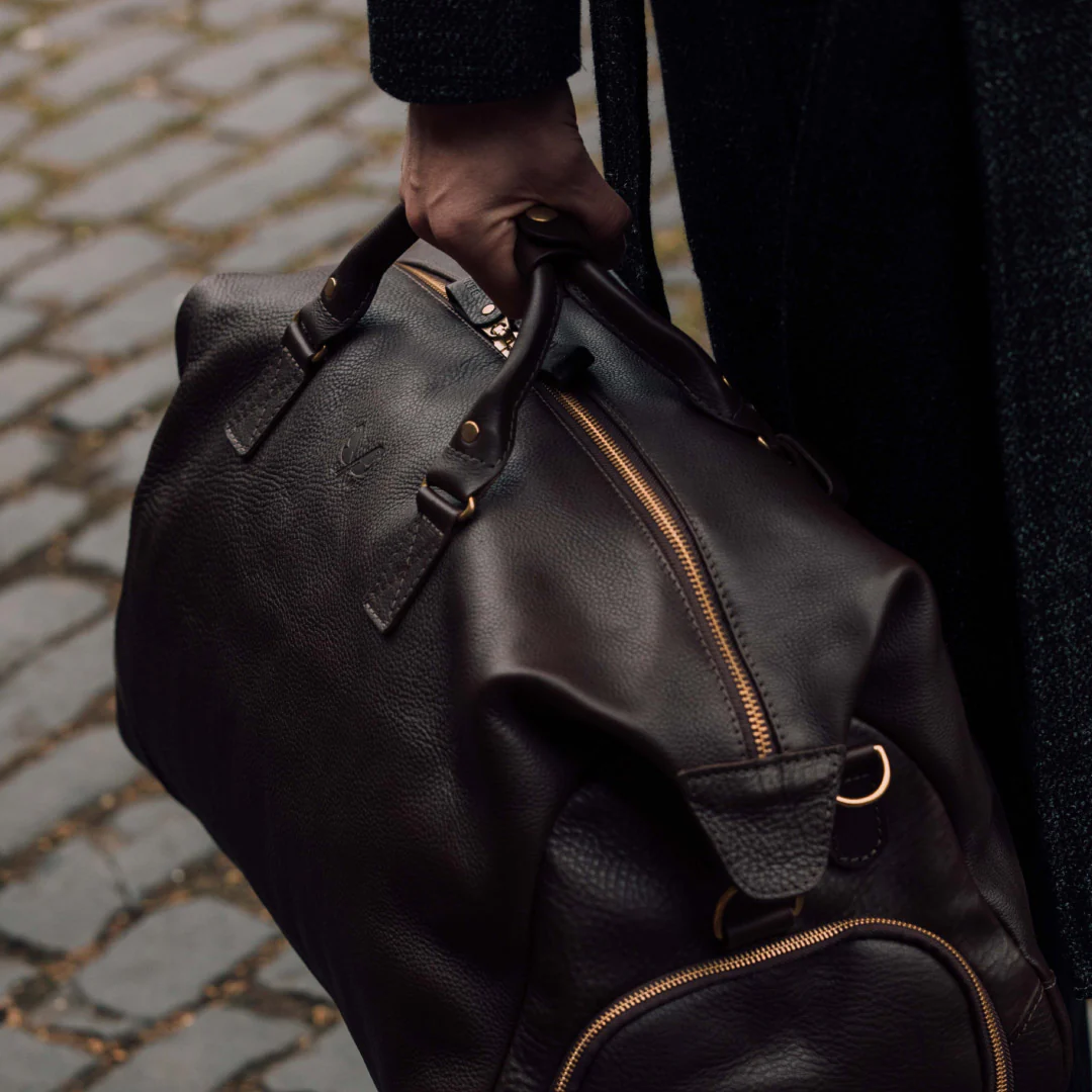 Leather Weekender - Brown - Image 17