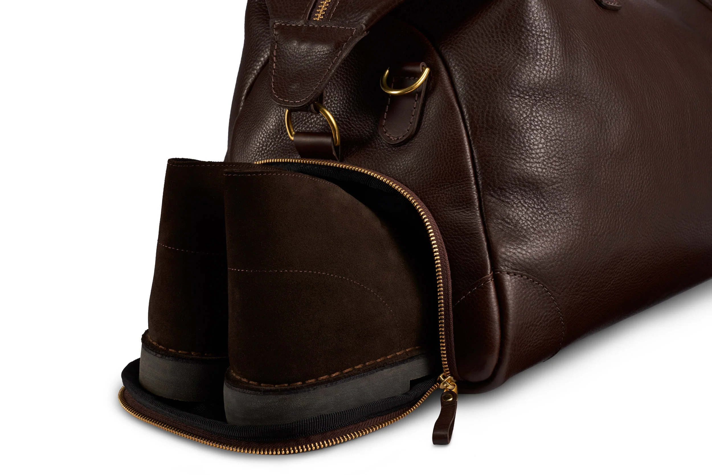 Leather Weekender - Brown - Image 5
