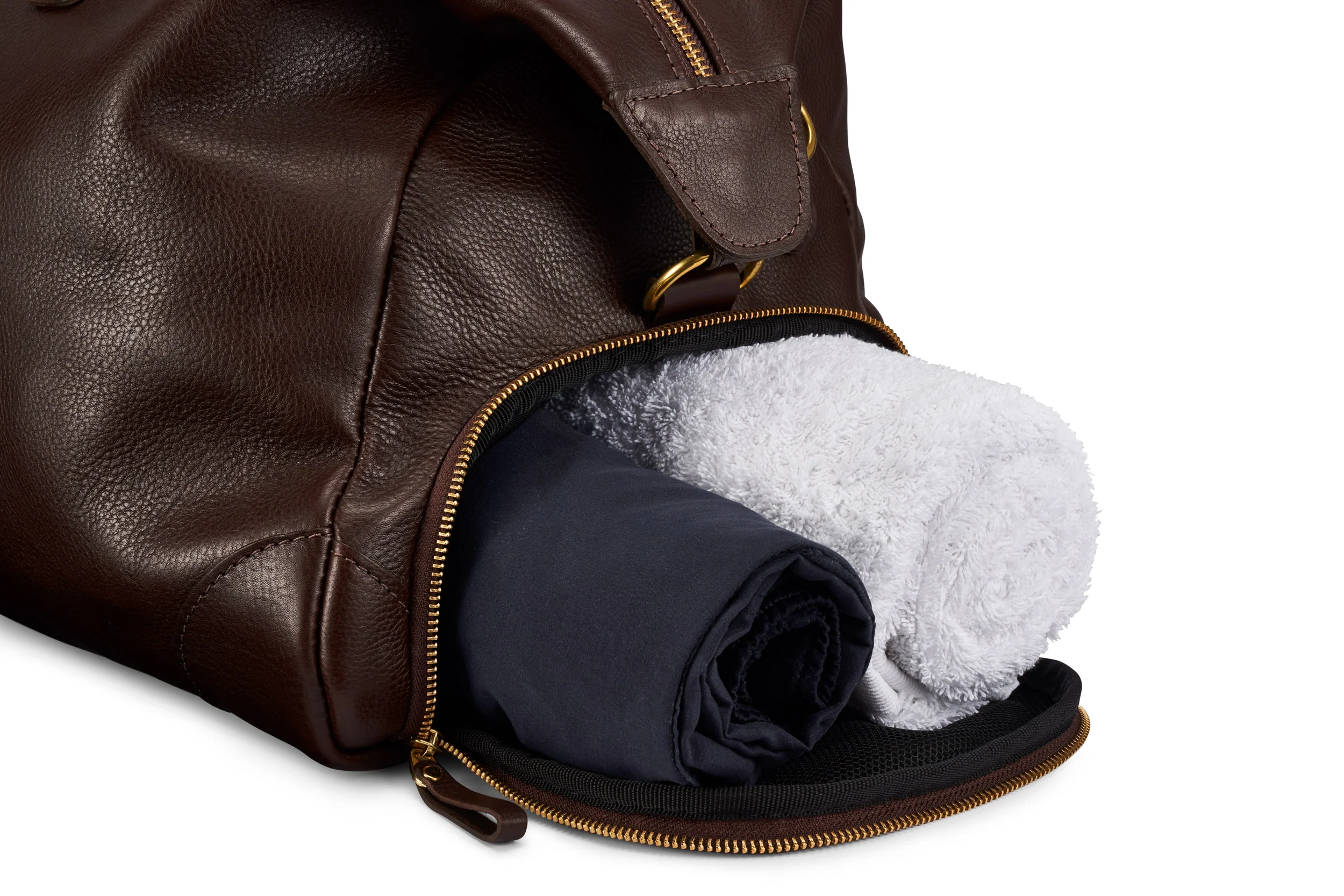 Leather Weekender - Brown - Image 7