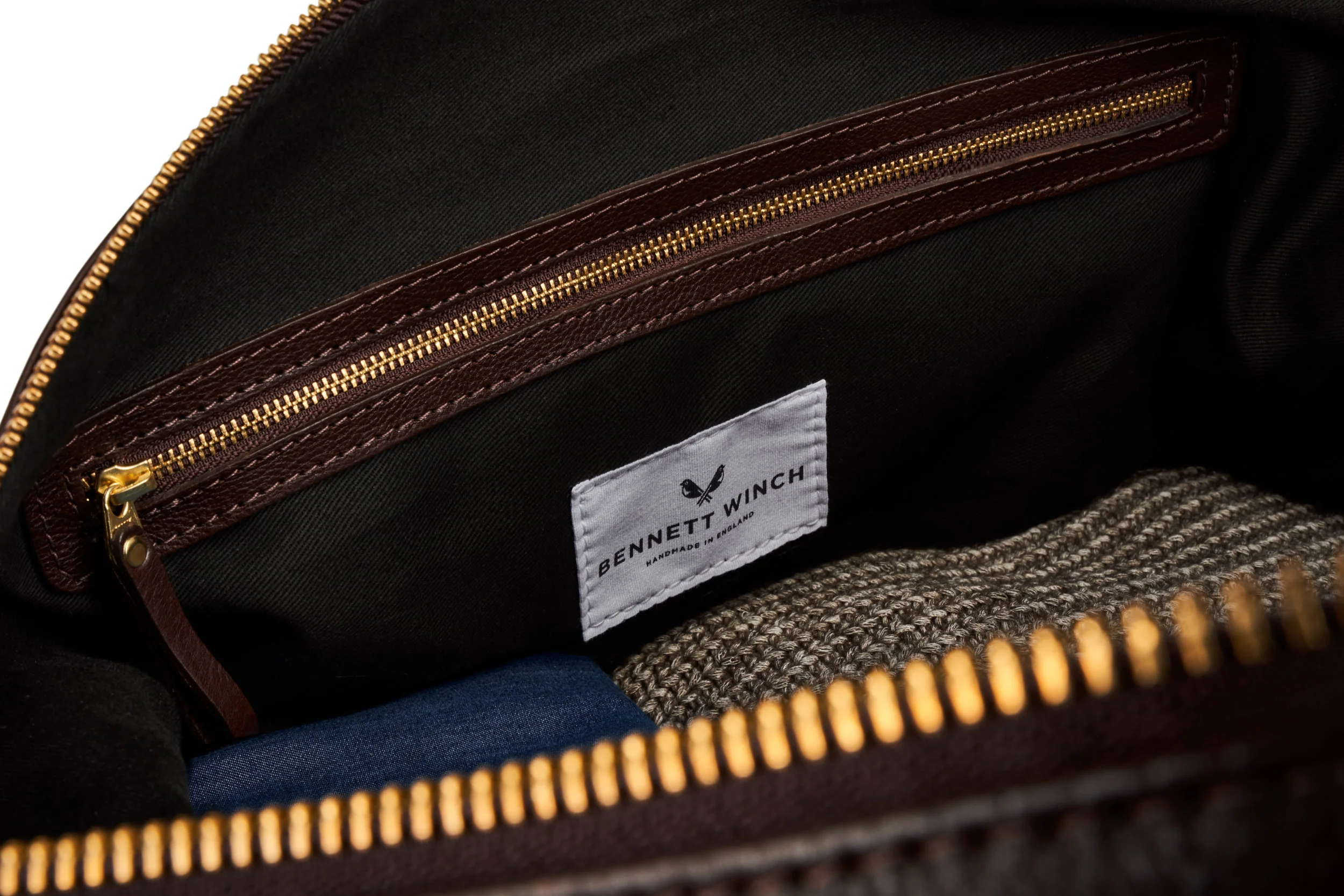 Leather Weekender - Brown - Image 8