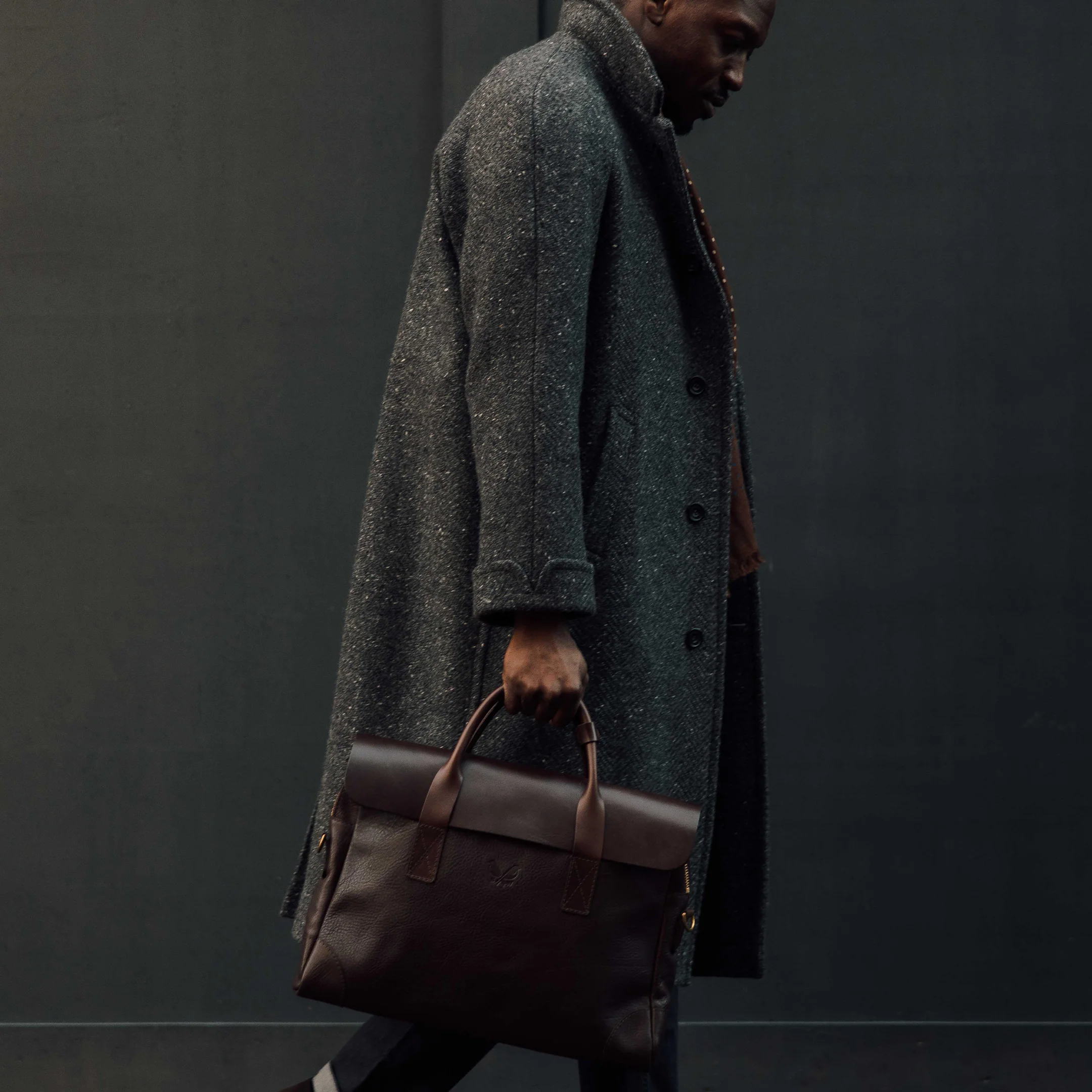 Leather Brief - Brown - Image 10
