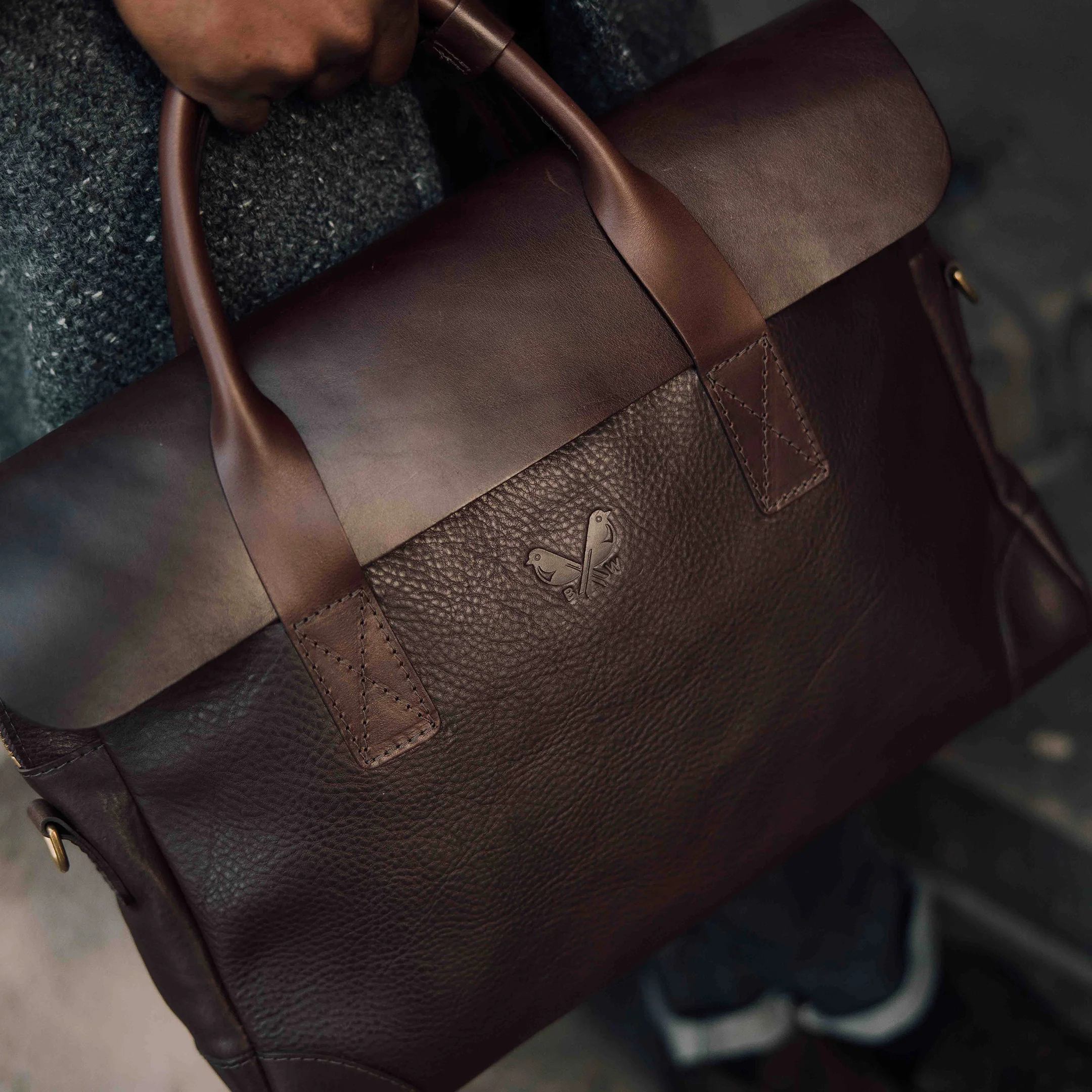 Leather Brief - Brown - Image 11