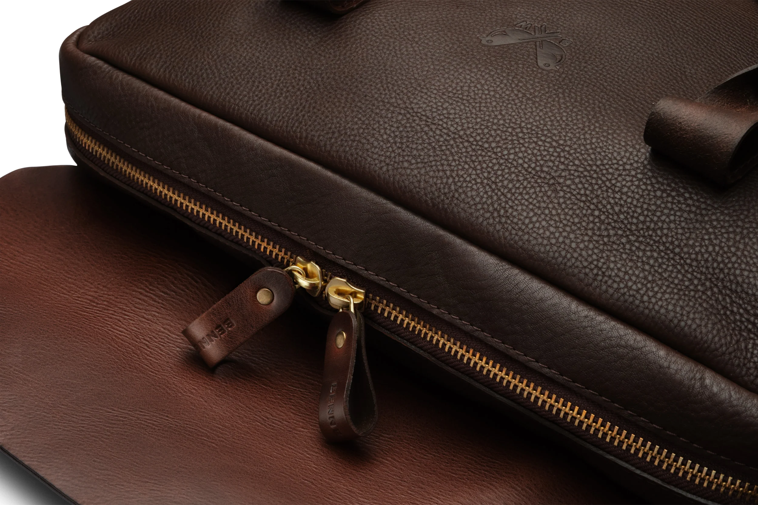 Leather Brief - Brown - Image 4
