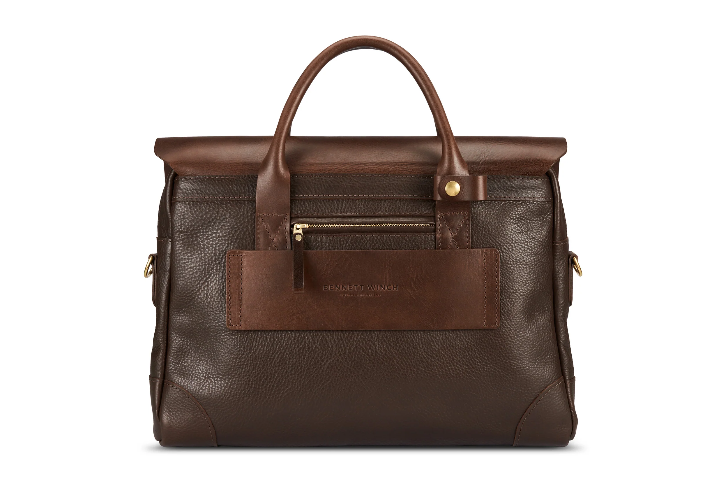 Leather Brief - Brown - Image 5