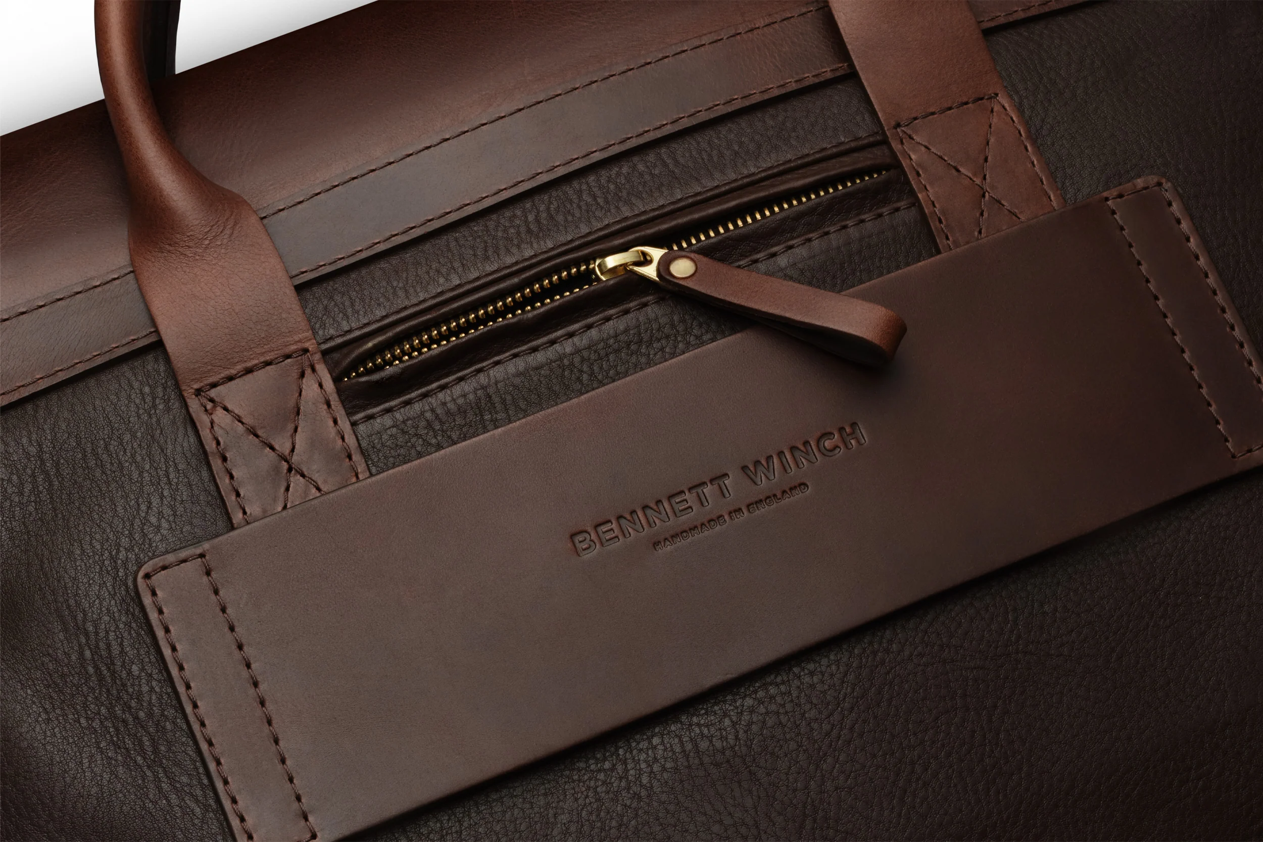Leather Brief - Brown - Image 6