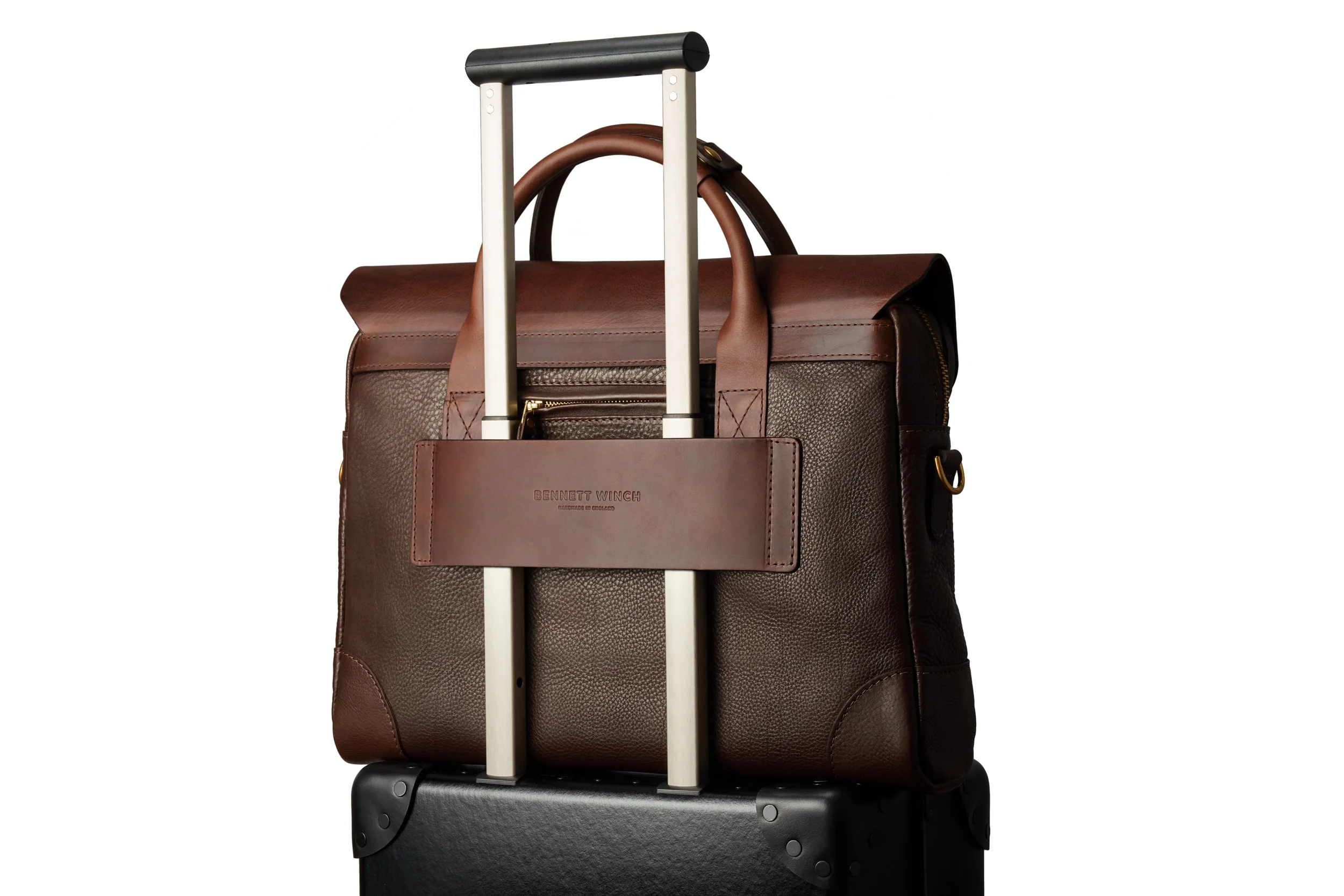 Leather Brief - Brown - Image 7