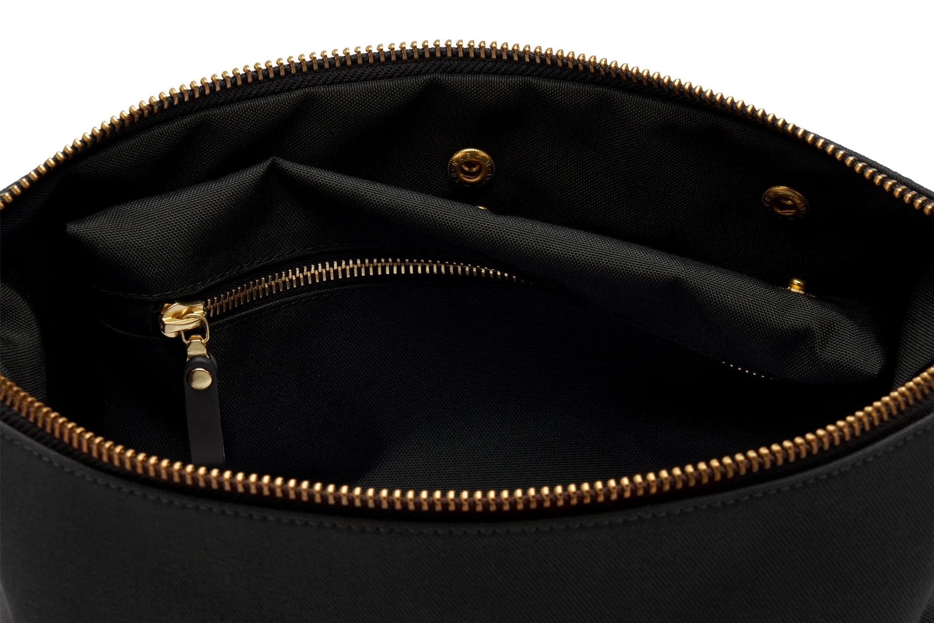 Canvas Wash Bag / Dopp Kit - Black - Image 6