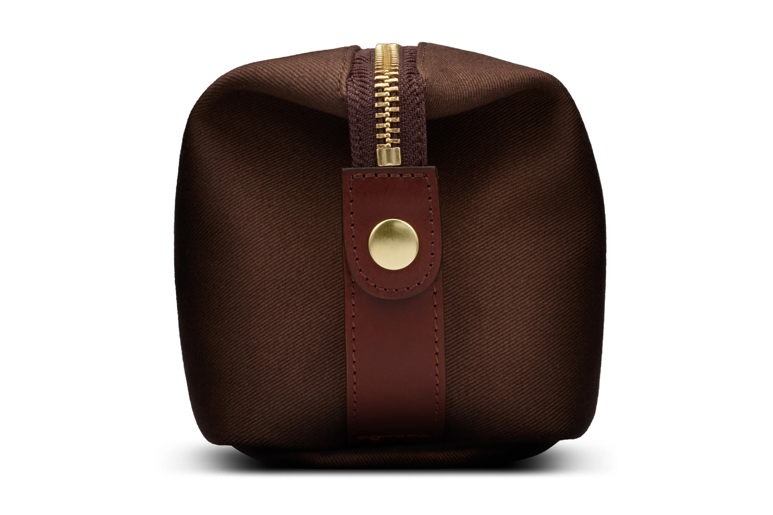 Canvas Wash Bag / Dopp Kit - Chocolate - Image 7