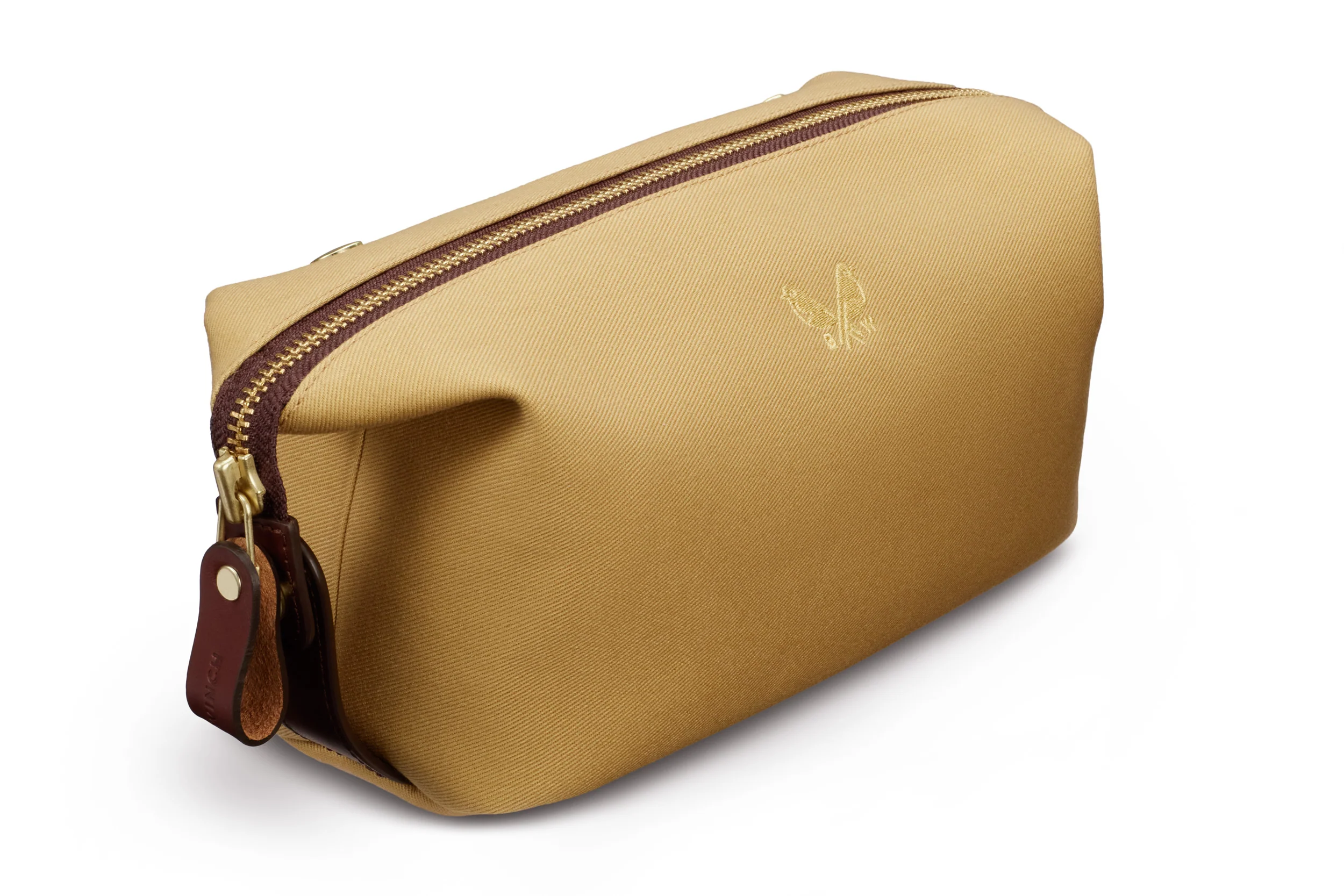 Canvas Wash Bag / Dopp Kit - Sand - Image 3