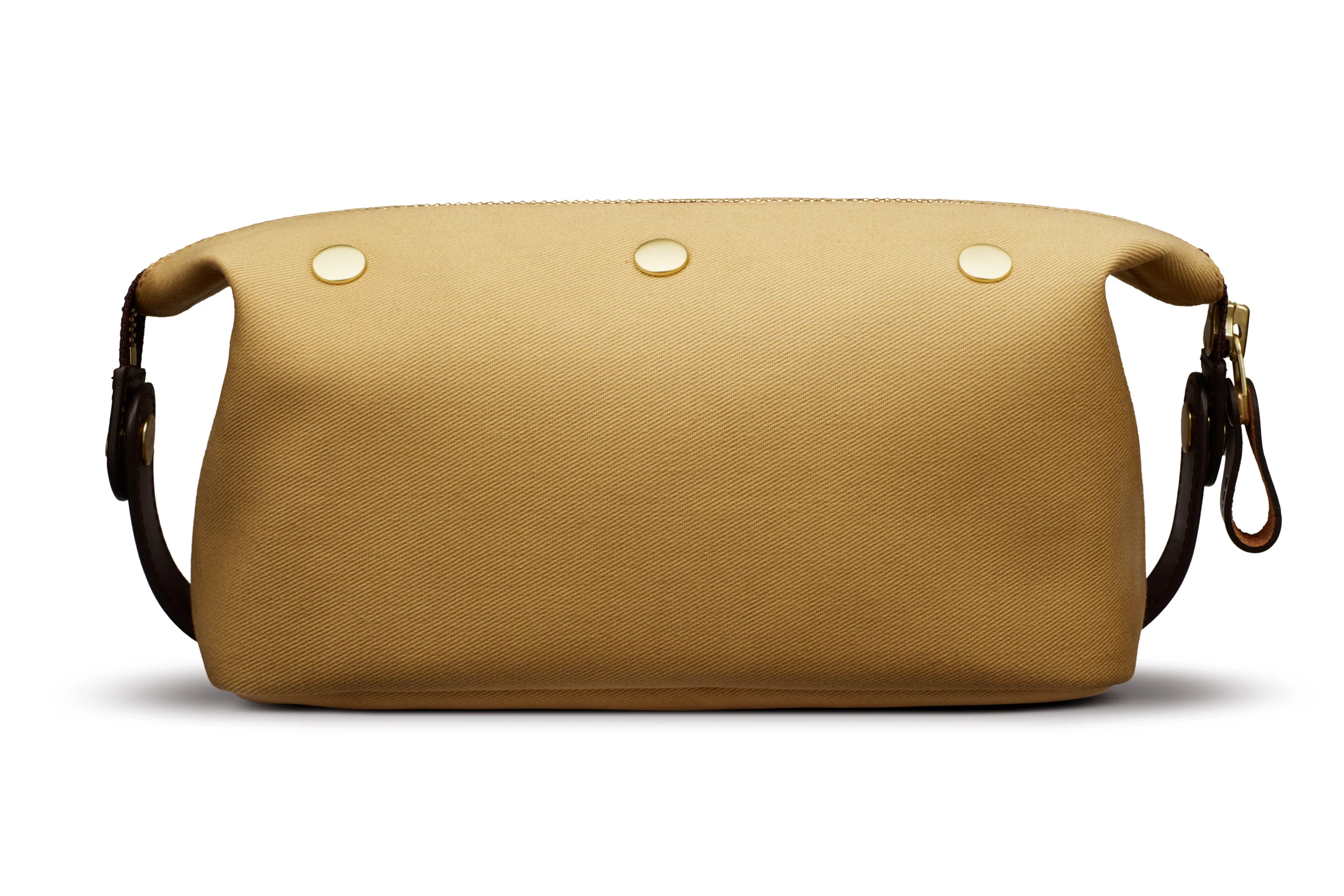 Canvas Wash Bag / Dopp Kit - Sand - Image 4