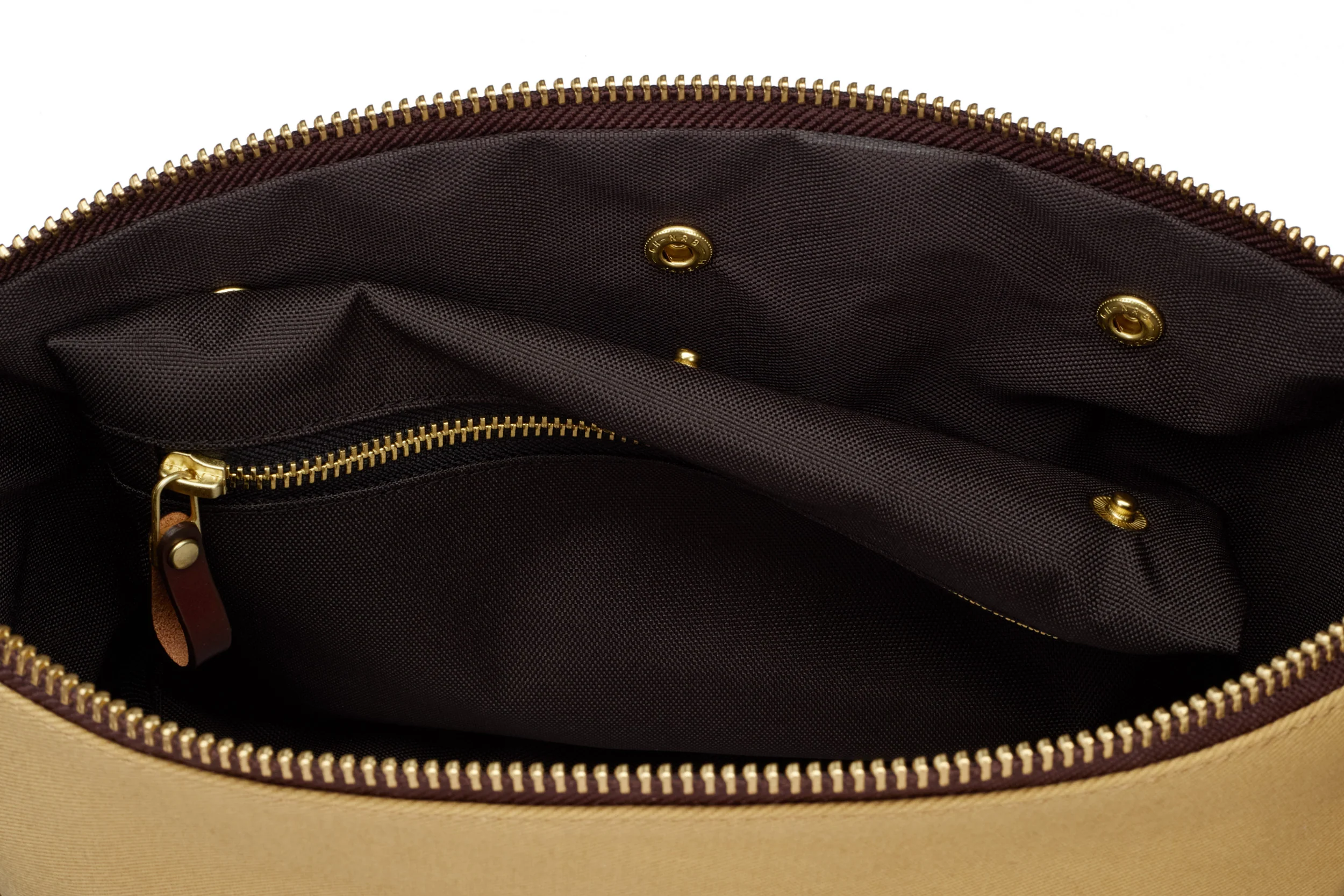Canvas Wash Bag / Dopp Kit - Sand - Image 6