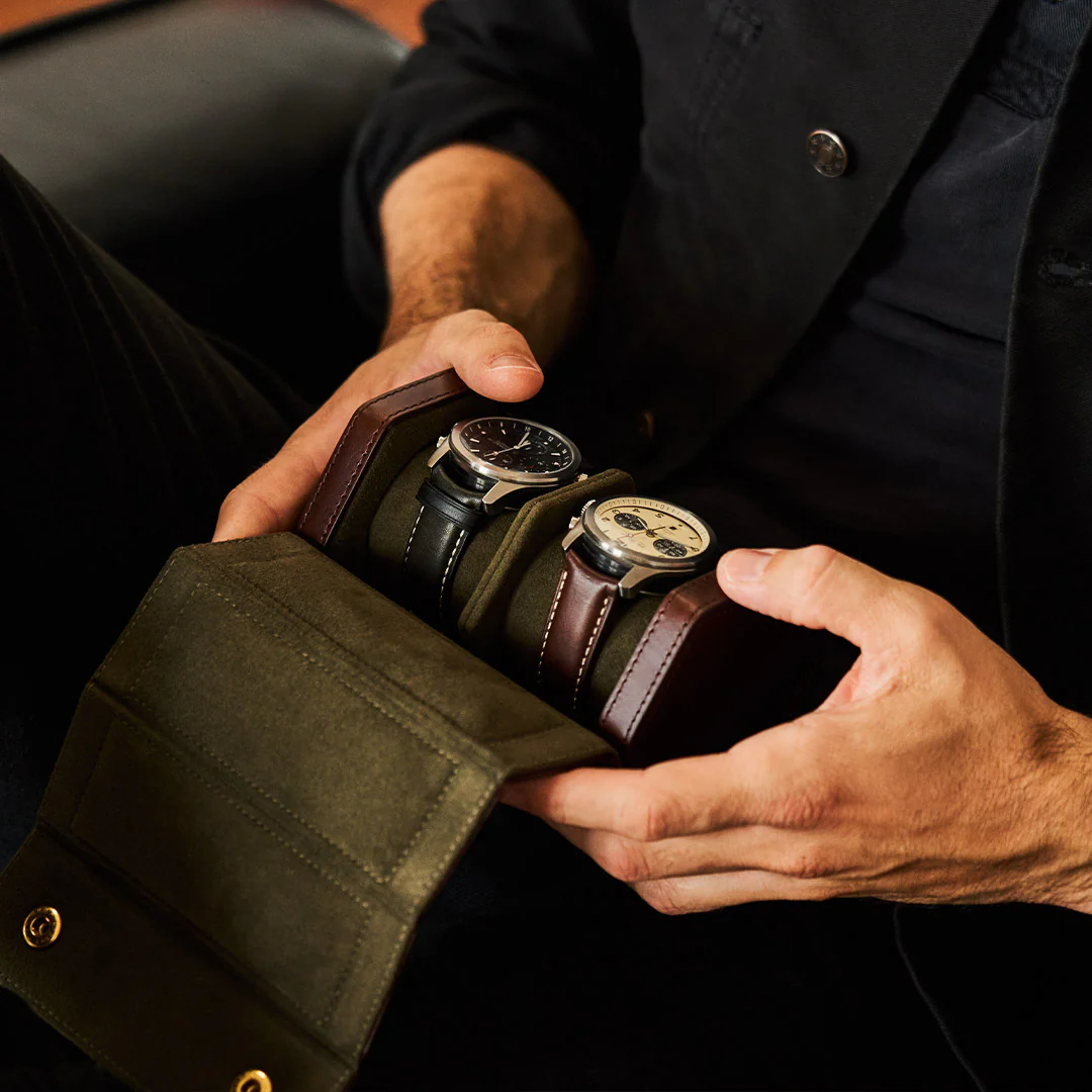Double Watch Roll - Brown - Image 7