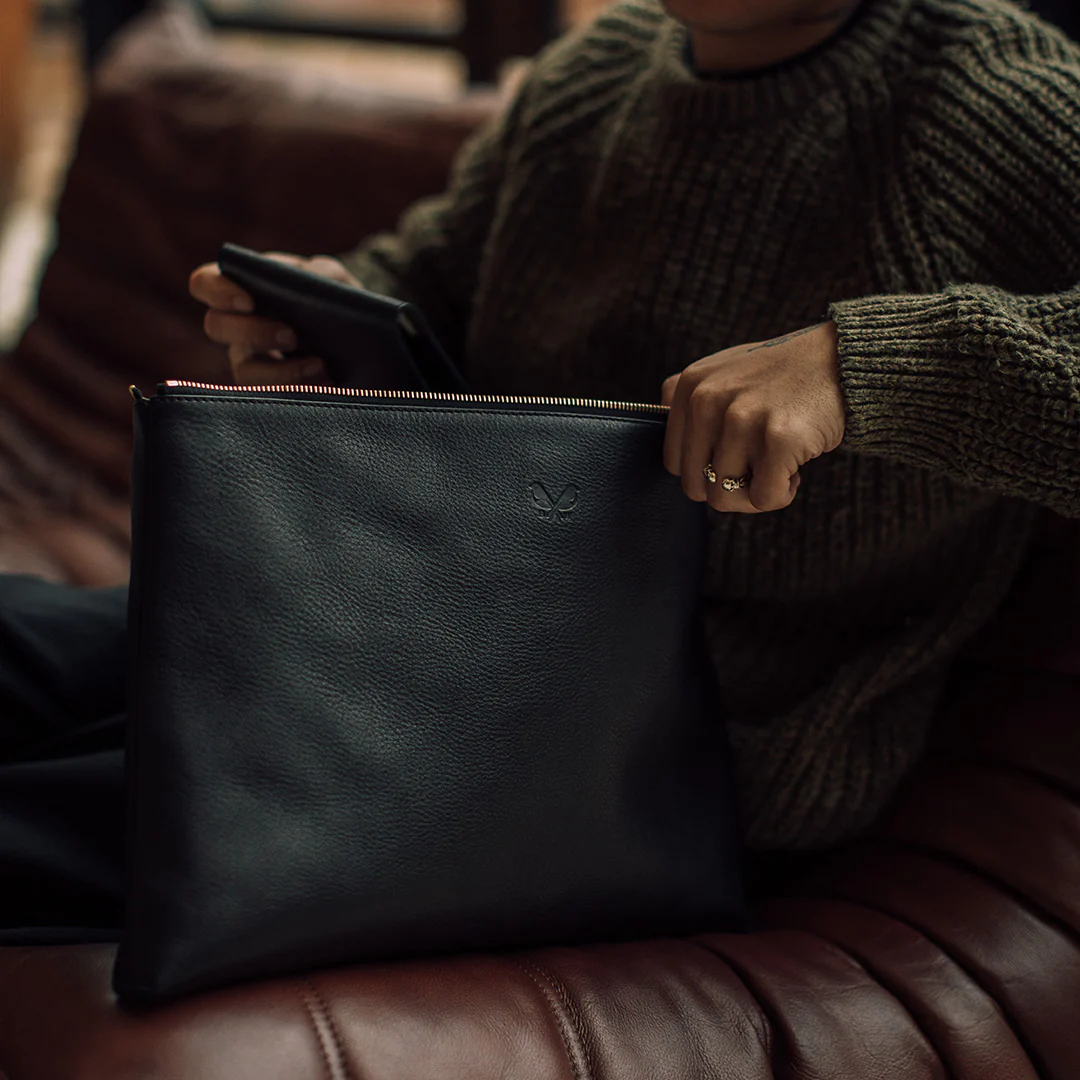 Flight Folio - Black Leather - Image 13
