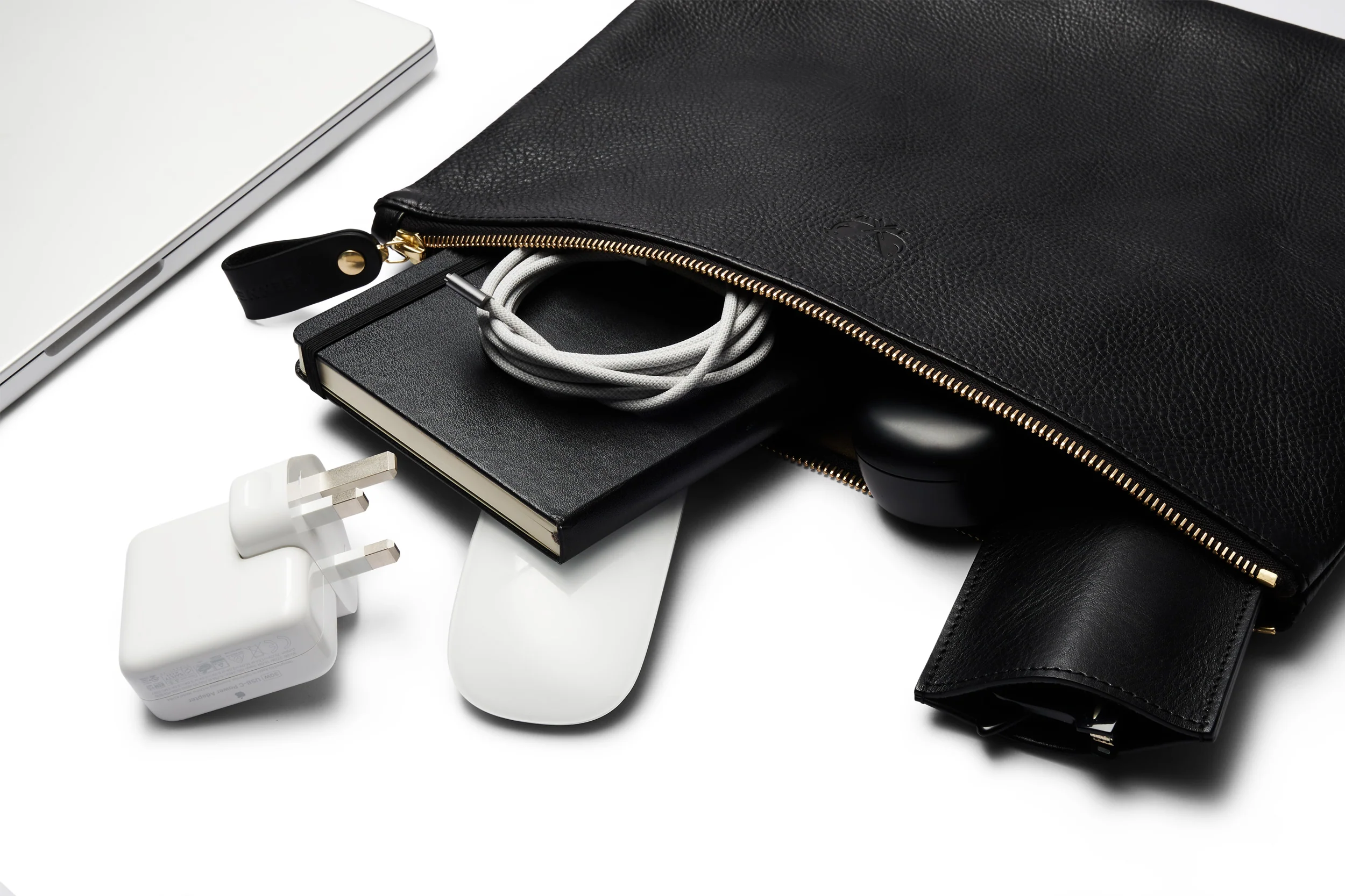 Flight Pouch - Black Leather - Image 4