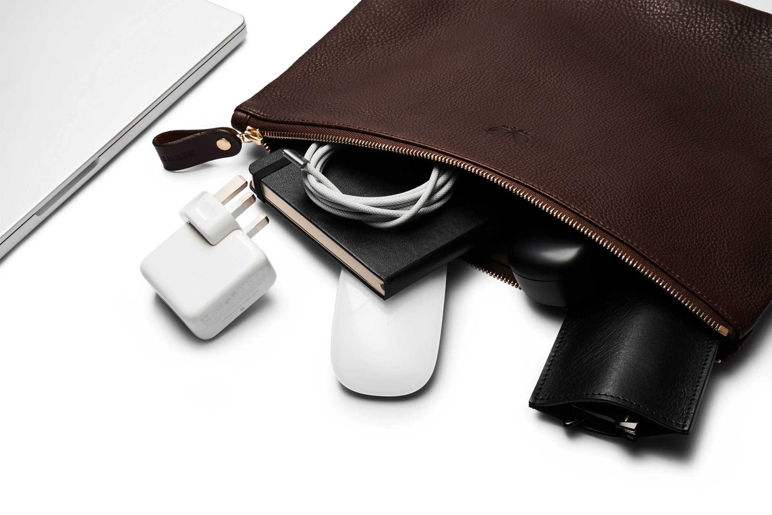 Flight Pouch - Brown Leather - Image 4