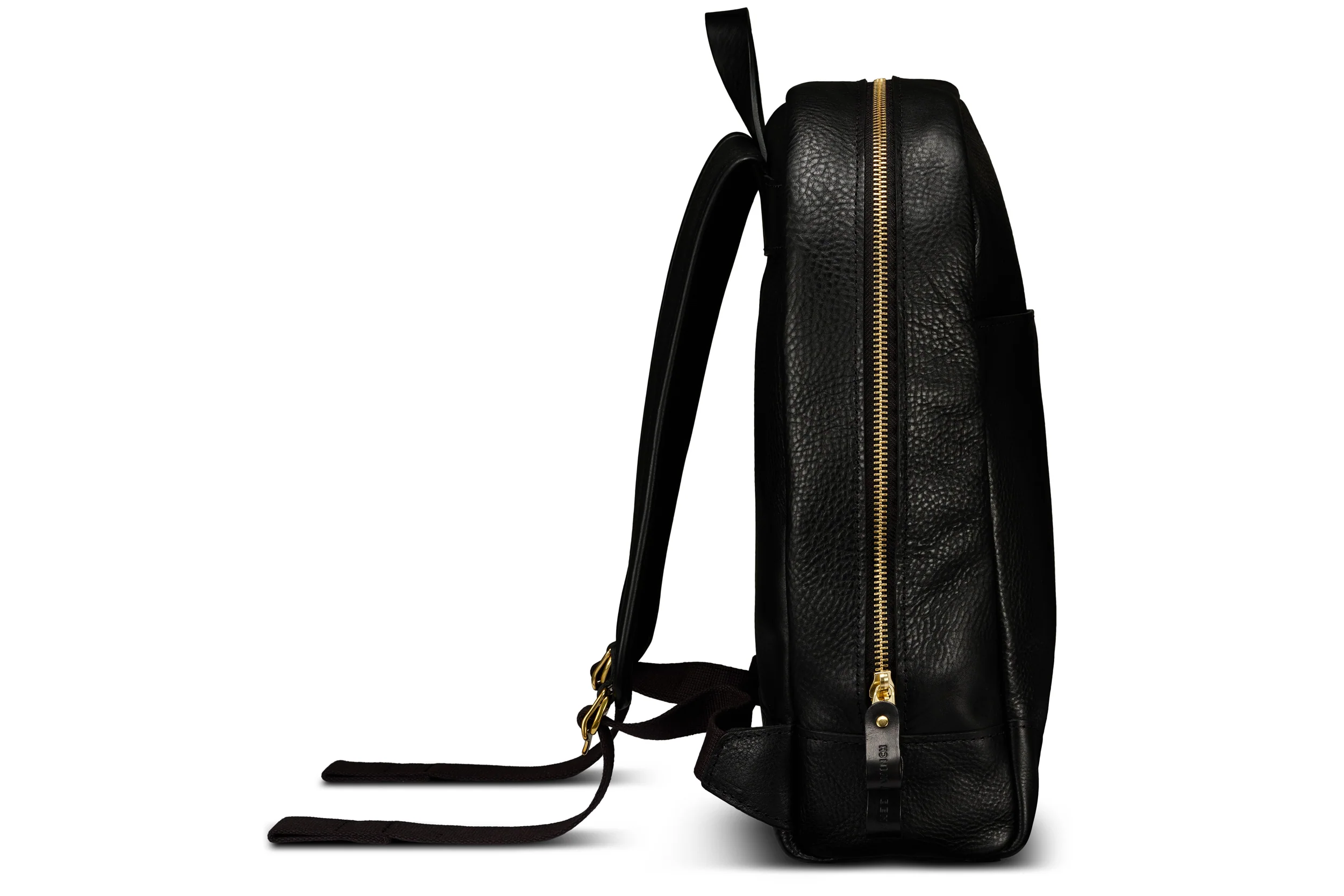 Leather Backpack - Black - Image 3