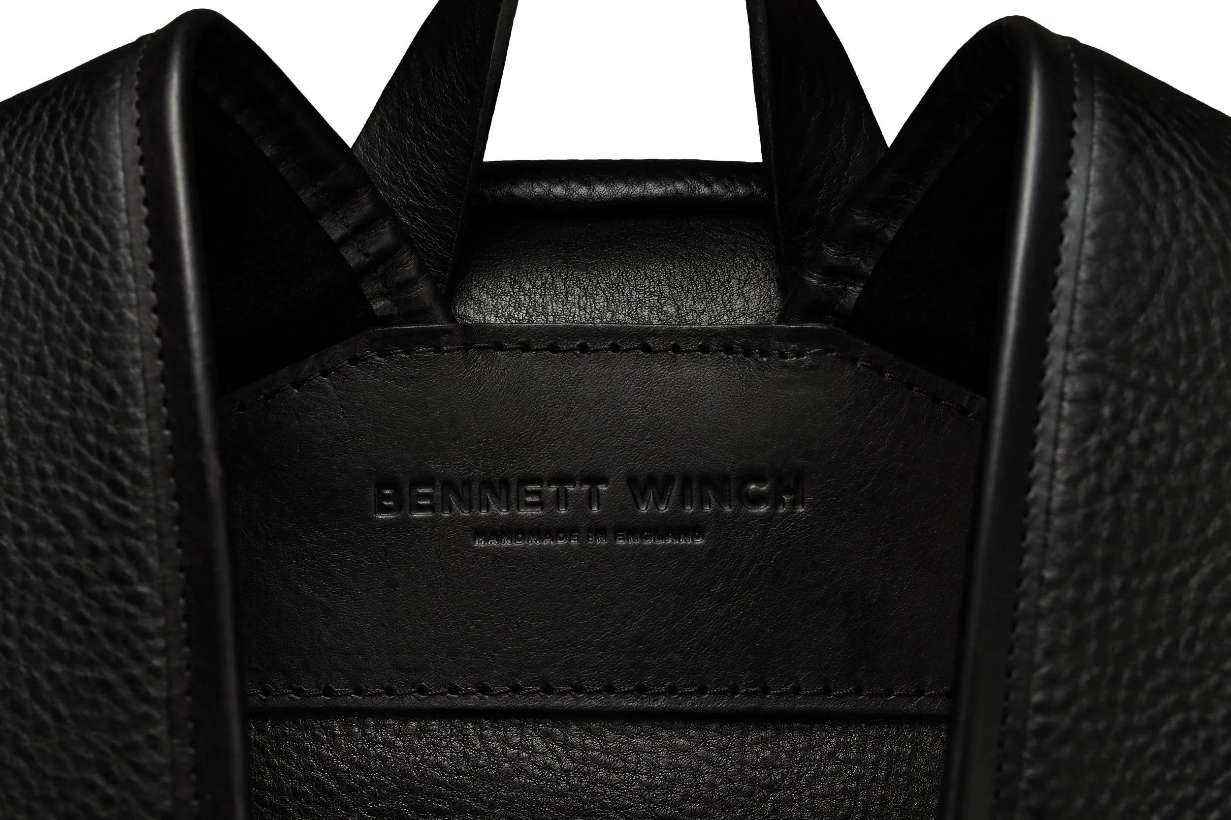 Leather Backpack - Black - Image 4