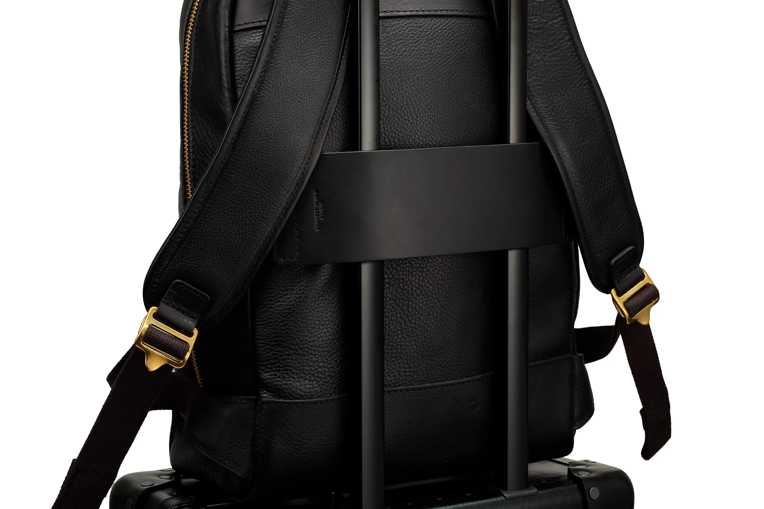 Leather Backpack - Black - Image 7