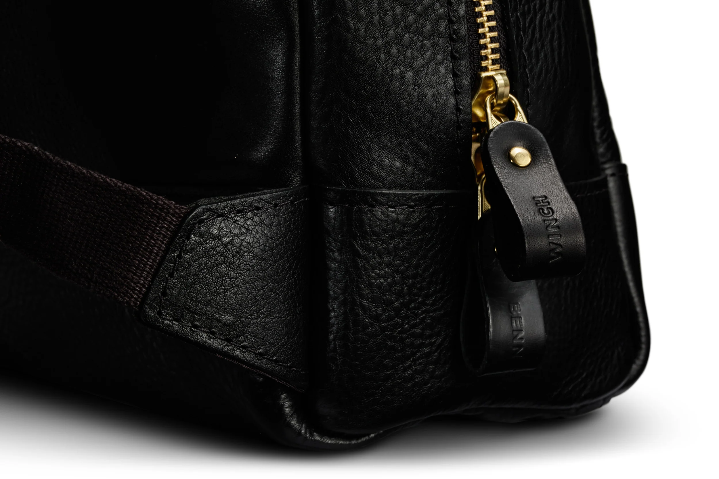 Leather Backpack - Black - Image 8