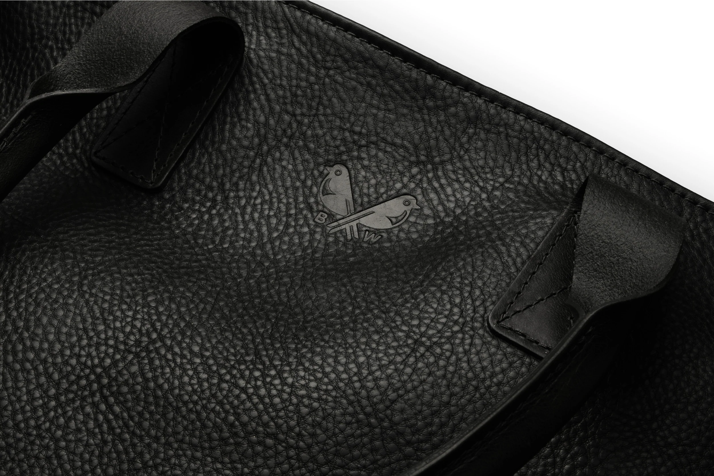 Leather Tote - Black - Image 5