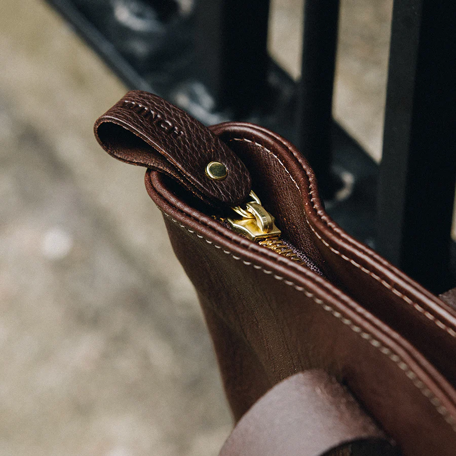 Leather Tote - Brown - Image 12
