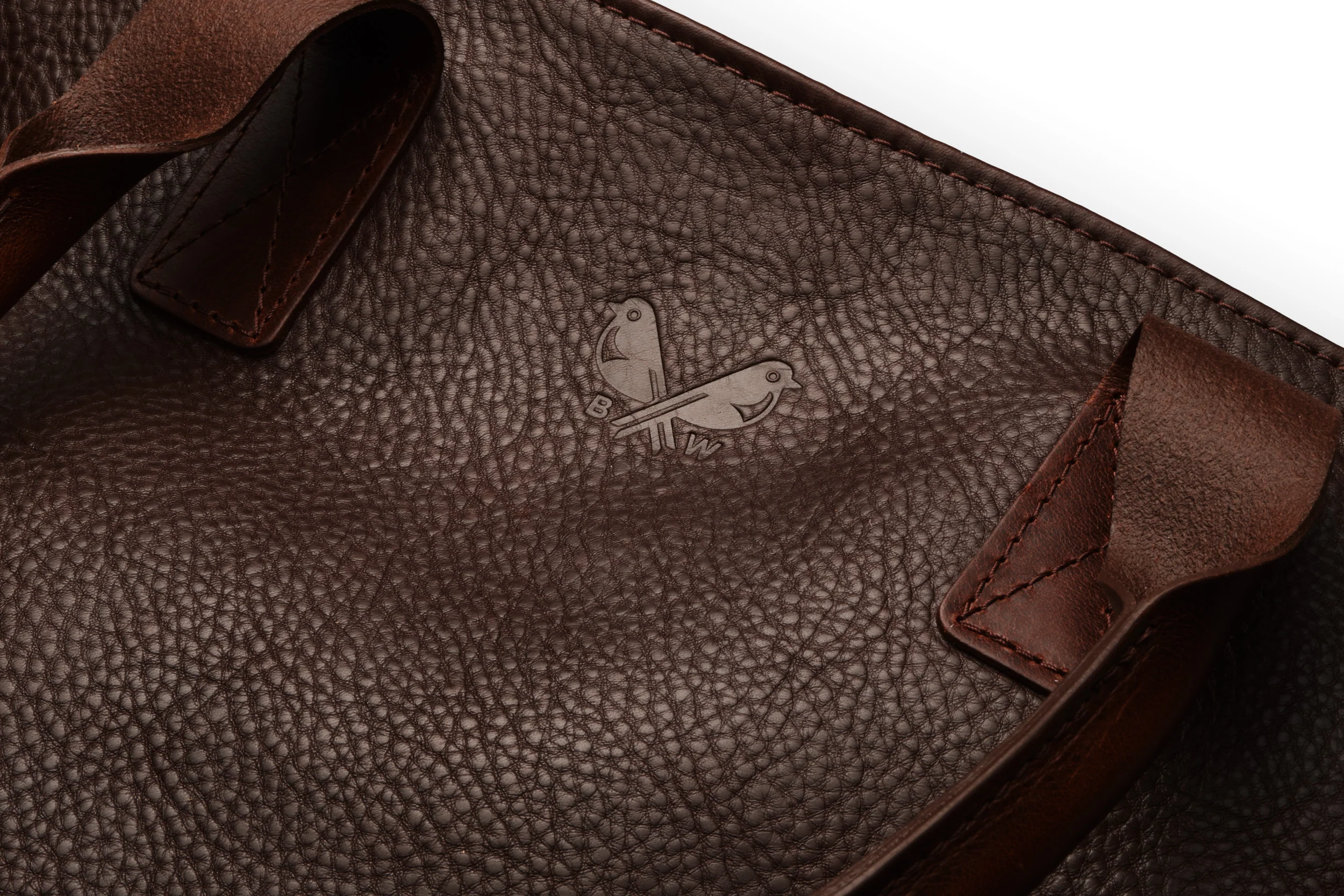 Leather Tote - Brown - Image 5