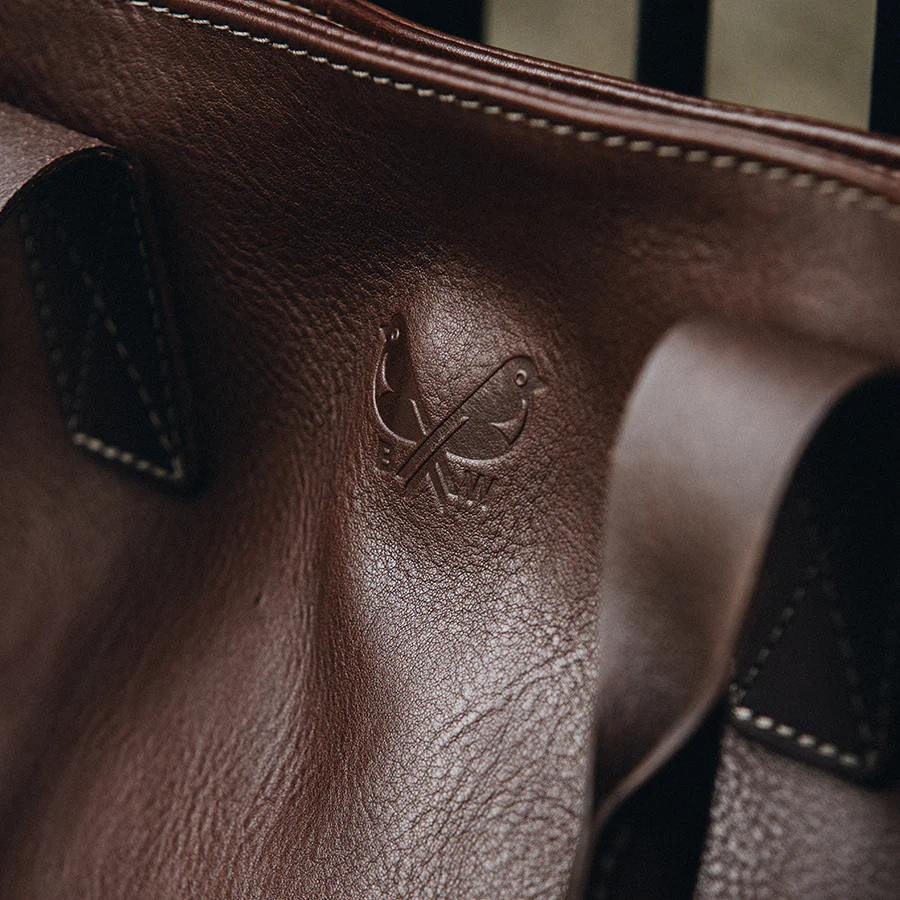 Leather Tote - Brown - Image 8