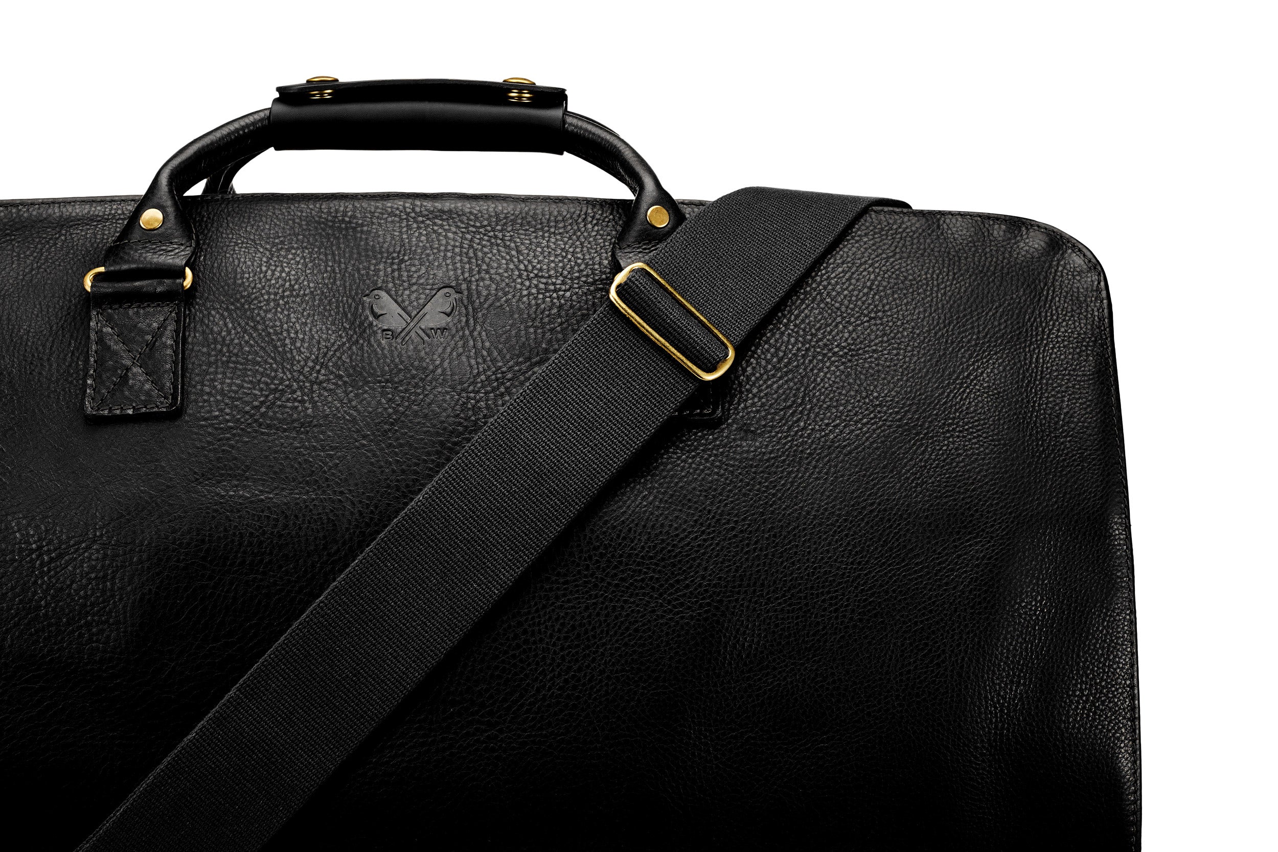 Leather S.C Holdall - Black - Image 4