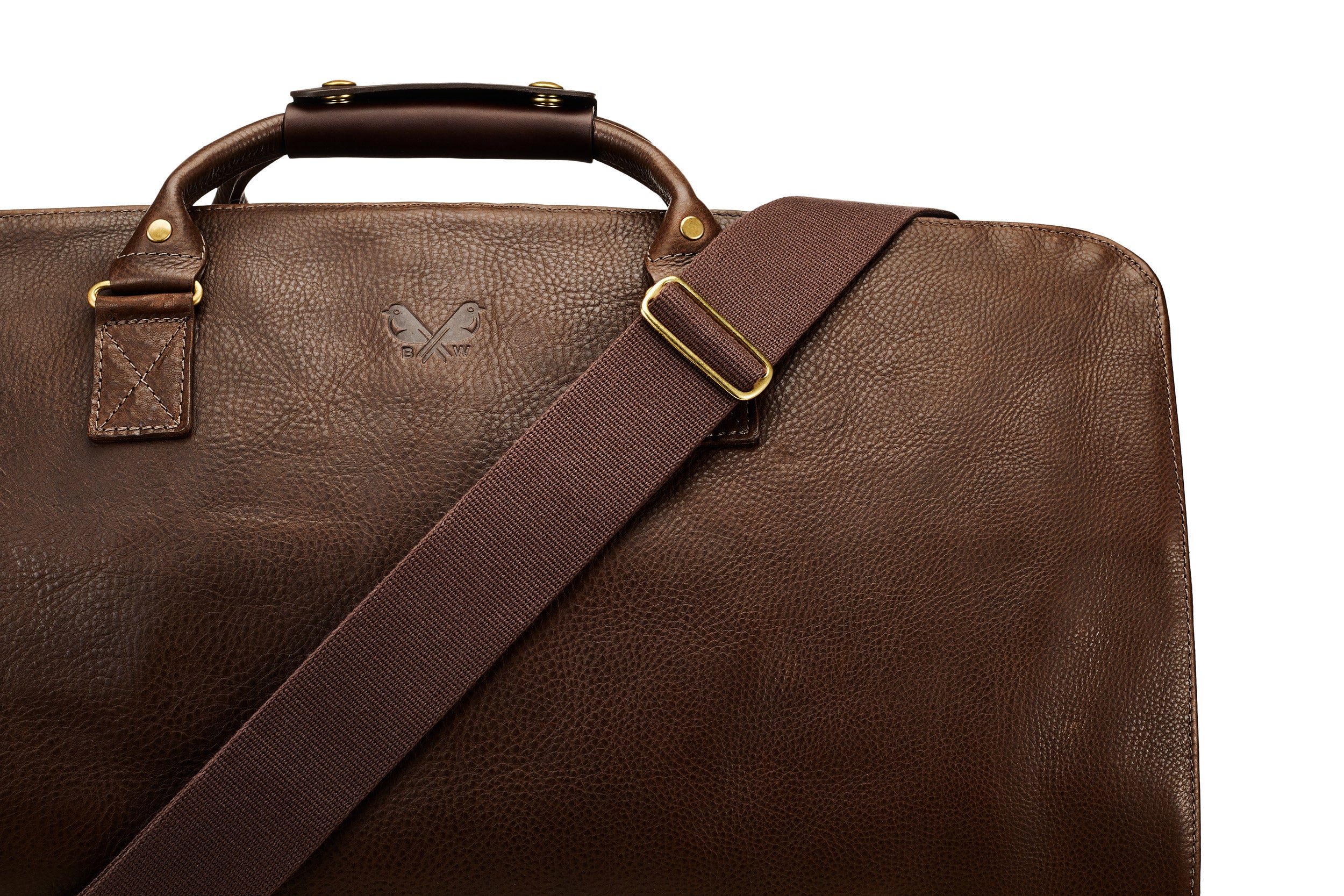 Leather S.C Holdall - Brown - Image 4