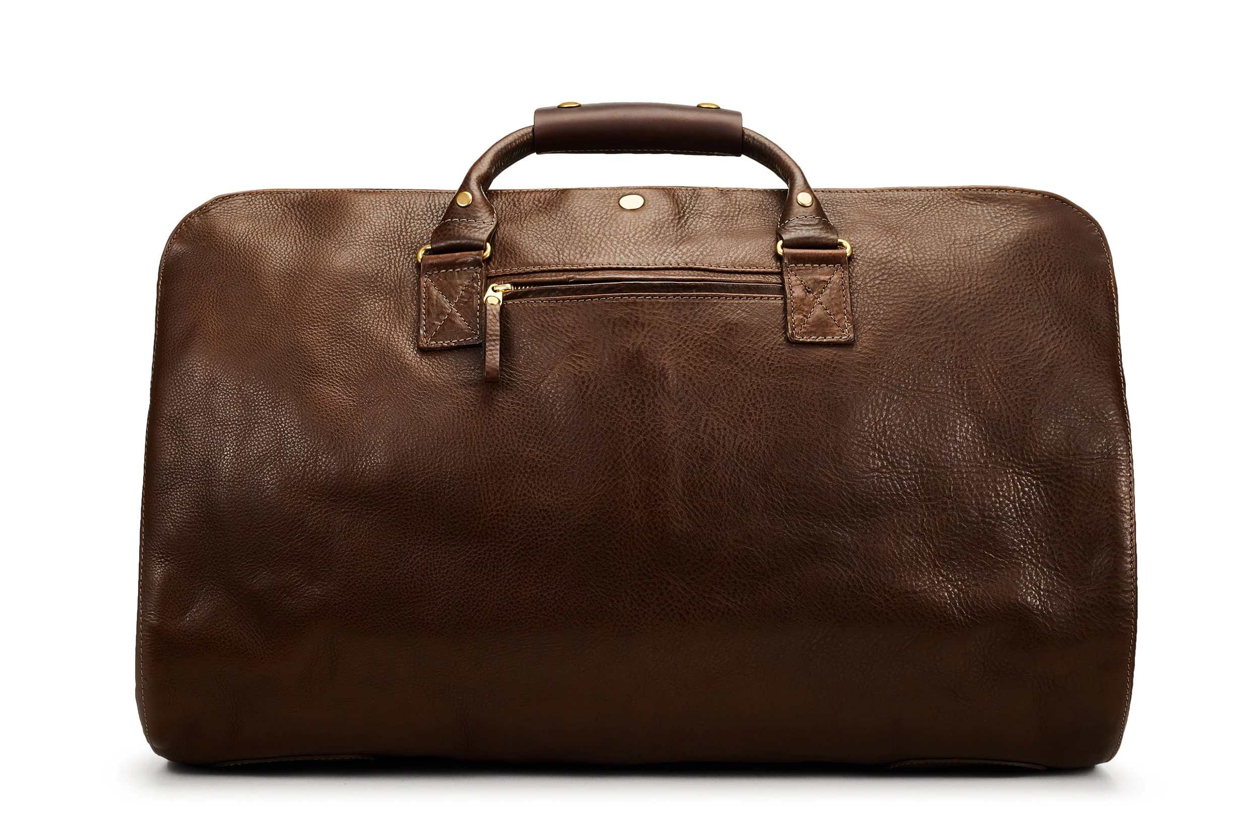 Leather S.C Holdall - Brown - Image 6