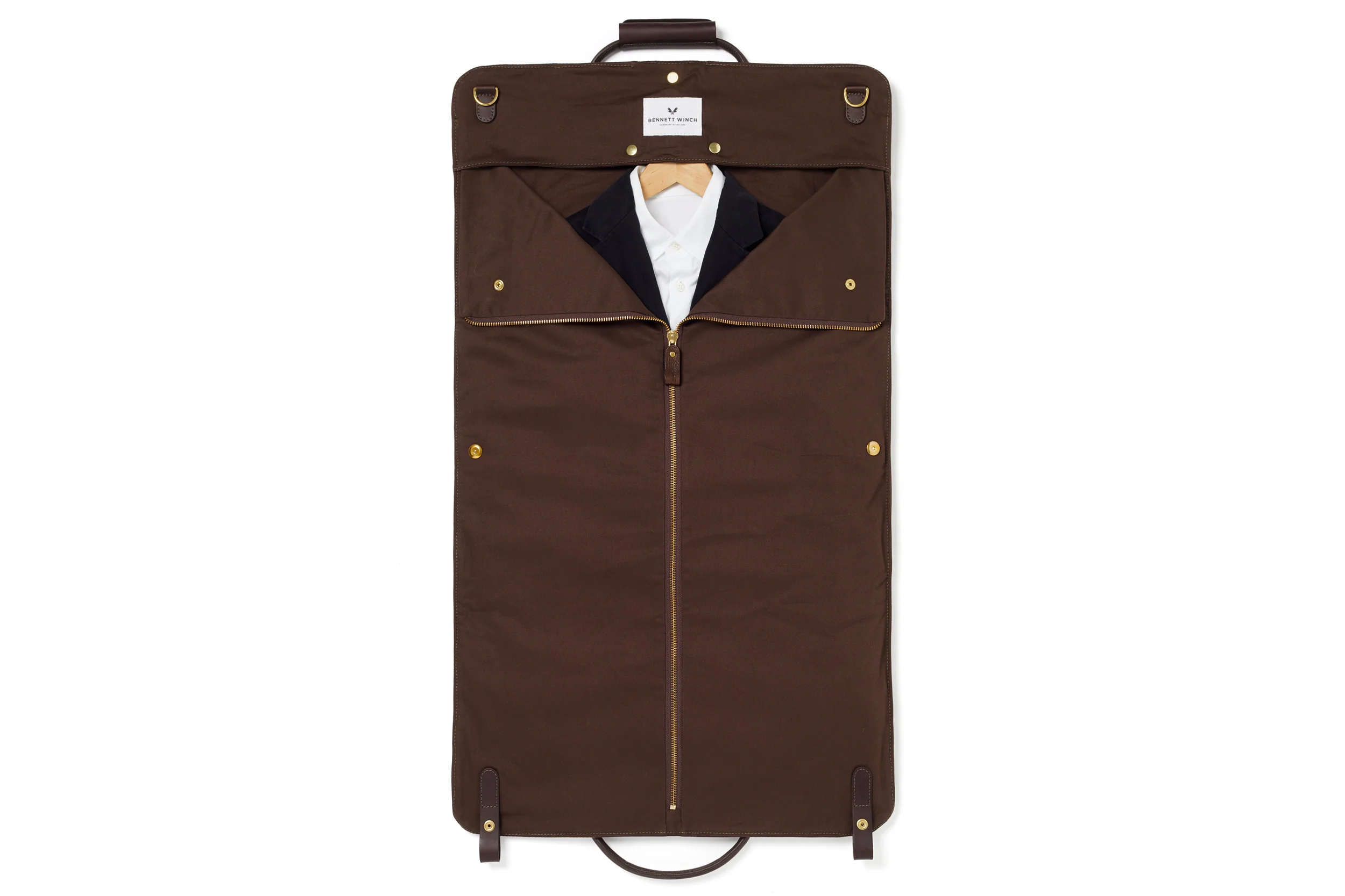 Leather S.C Holdall - Brown - Image 8