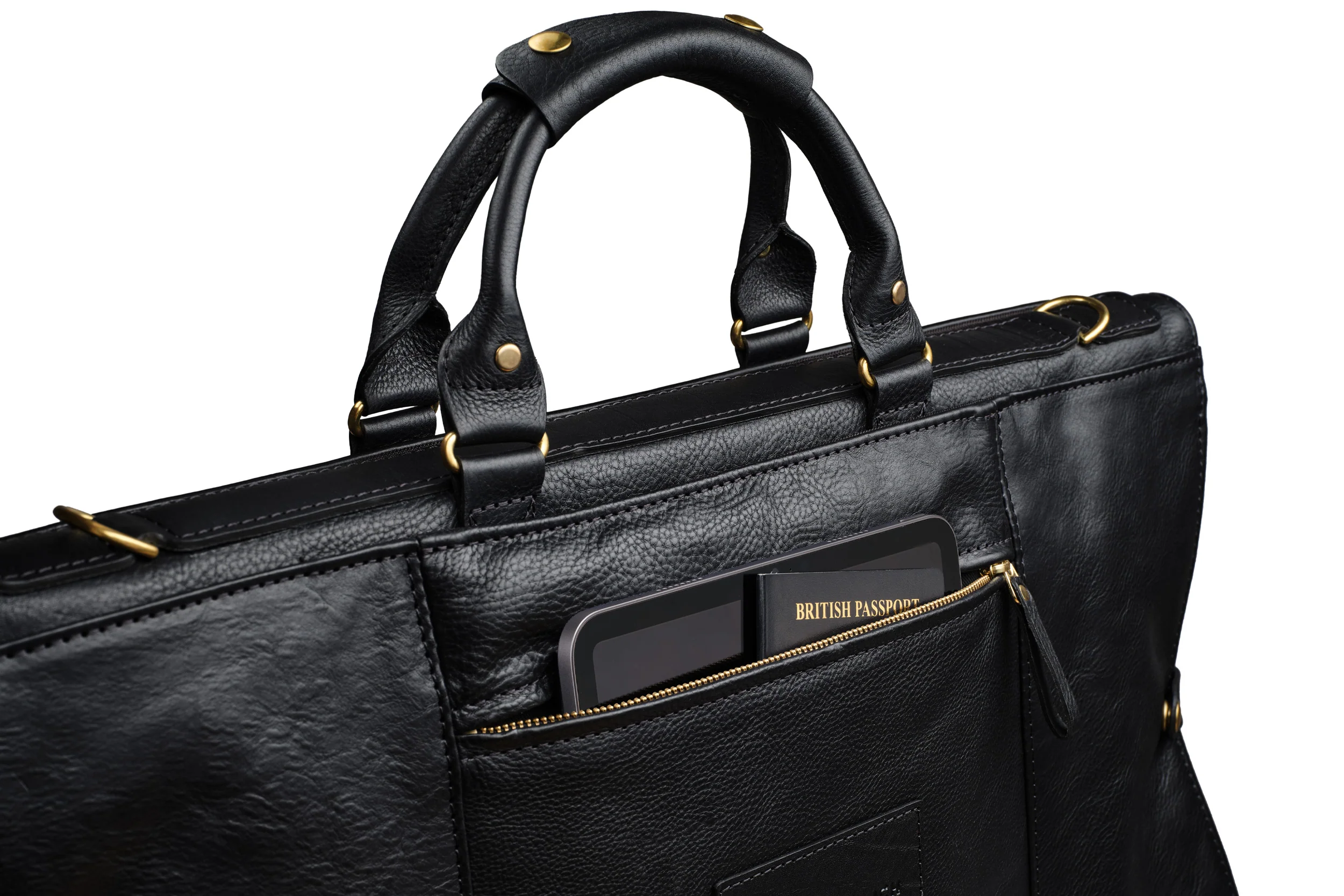 Leather Trifold - Black - Image 8
