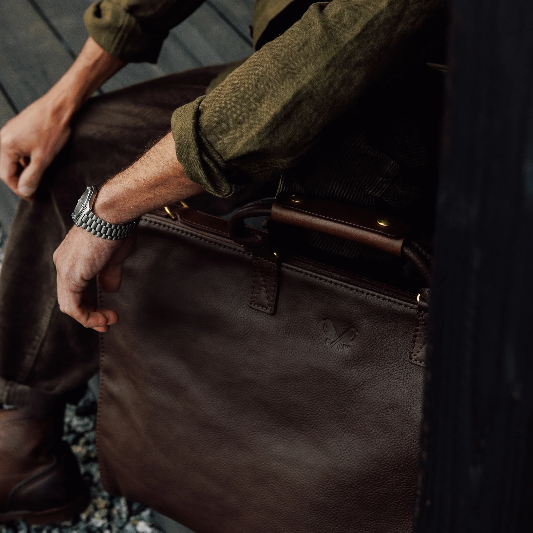 Leather Trifold - Brown - Image 16