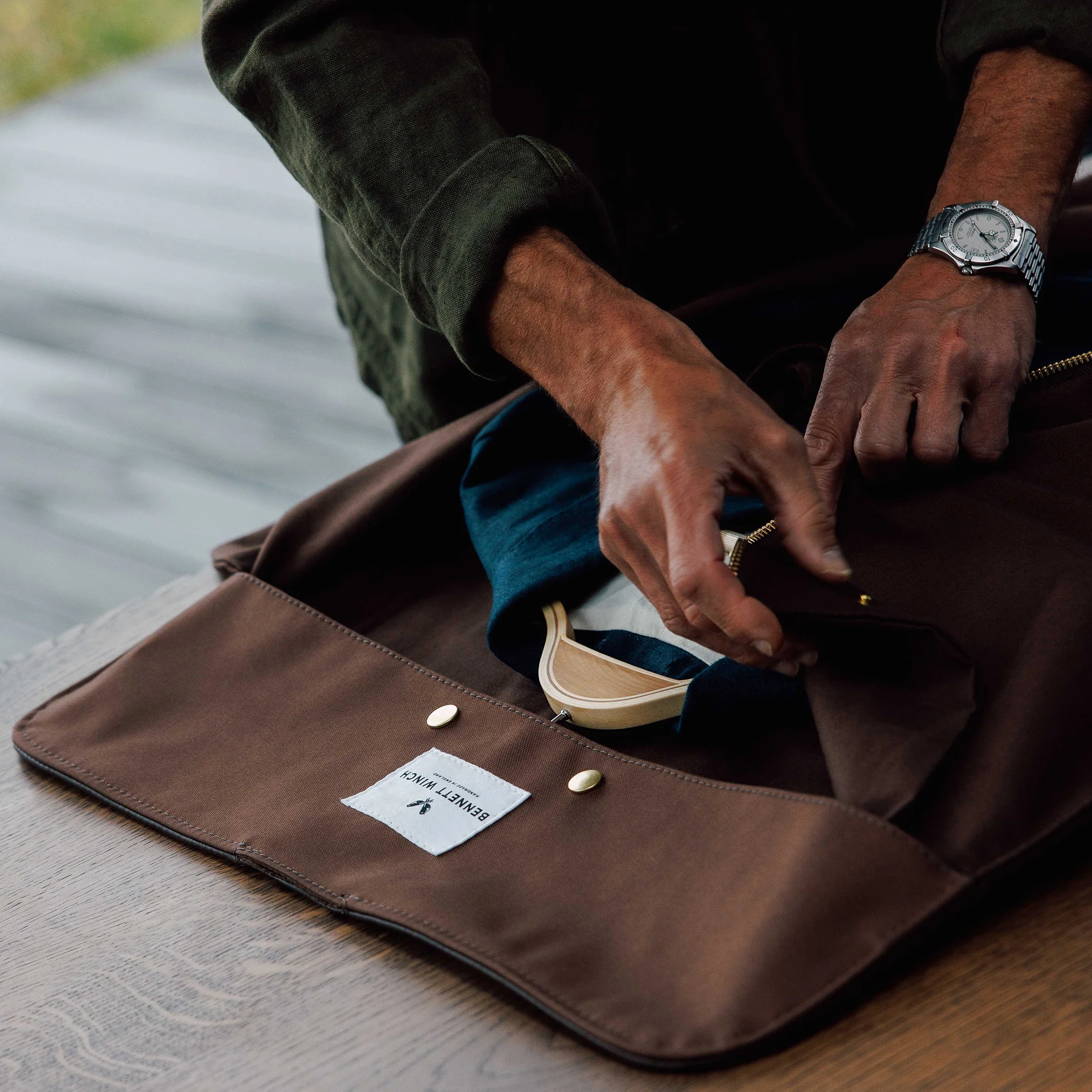 Leather Trifold - Brown - Image 18