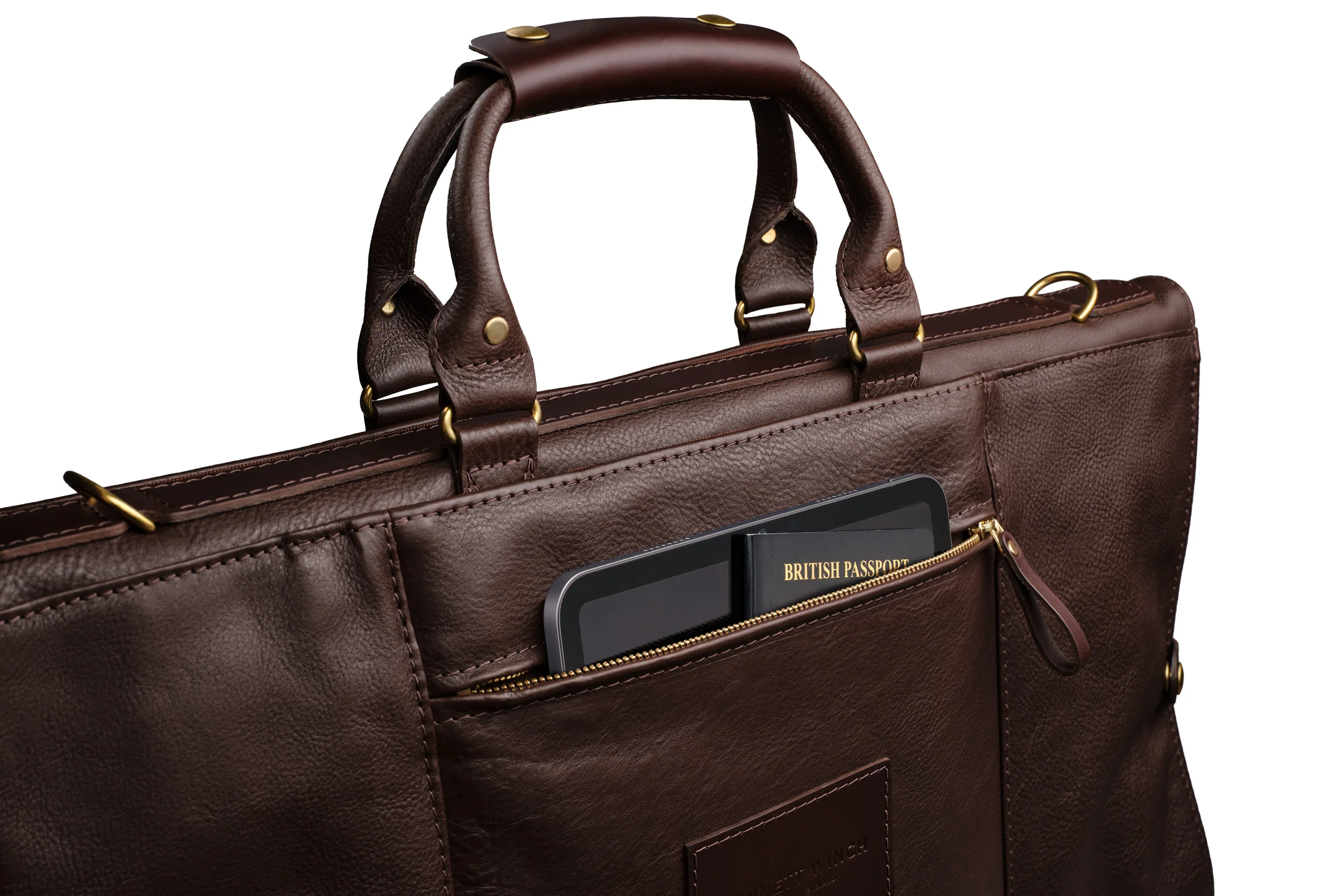 Leather Trifold - Brown - Image 7