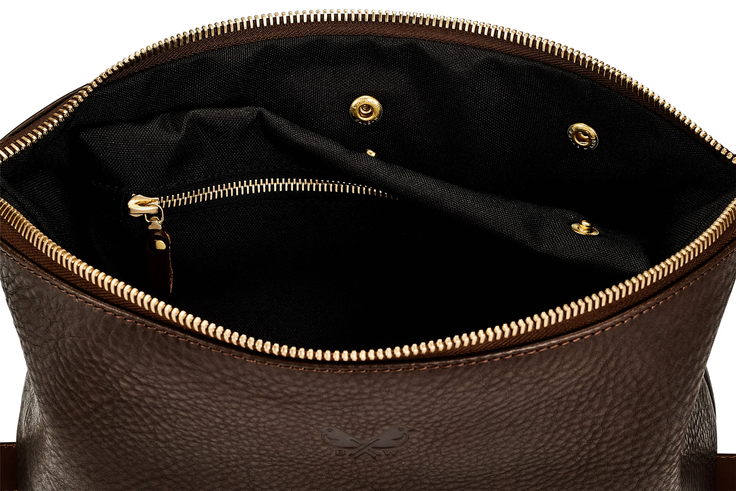 Leather Wash Bag / Dopp Kit - Brown - Image 6