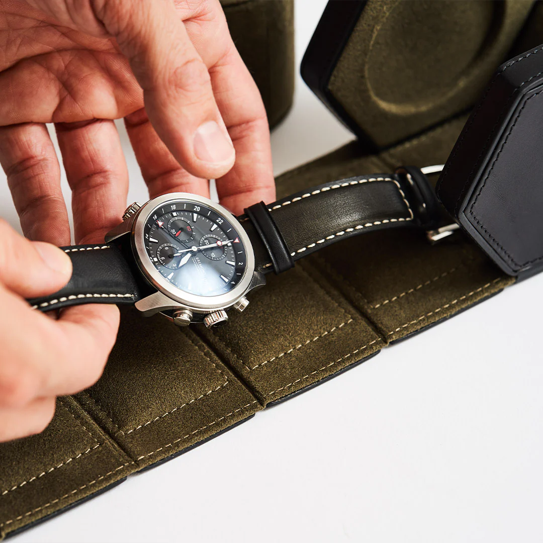 Single Watch Roll - Black - Image 11