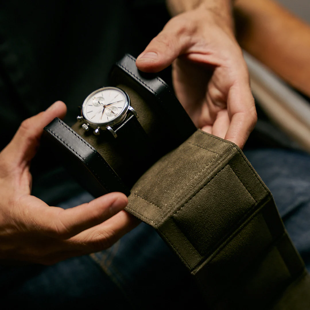 Single Watch Roll - Black - Image 8