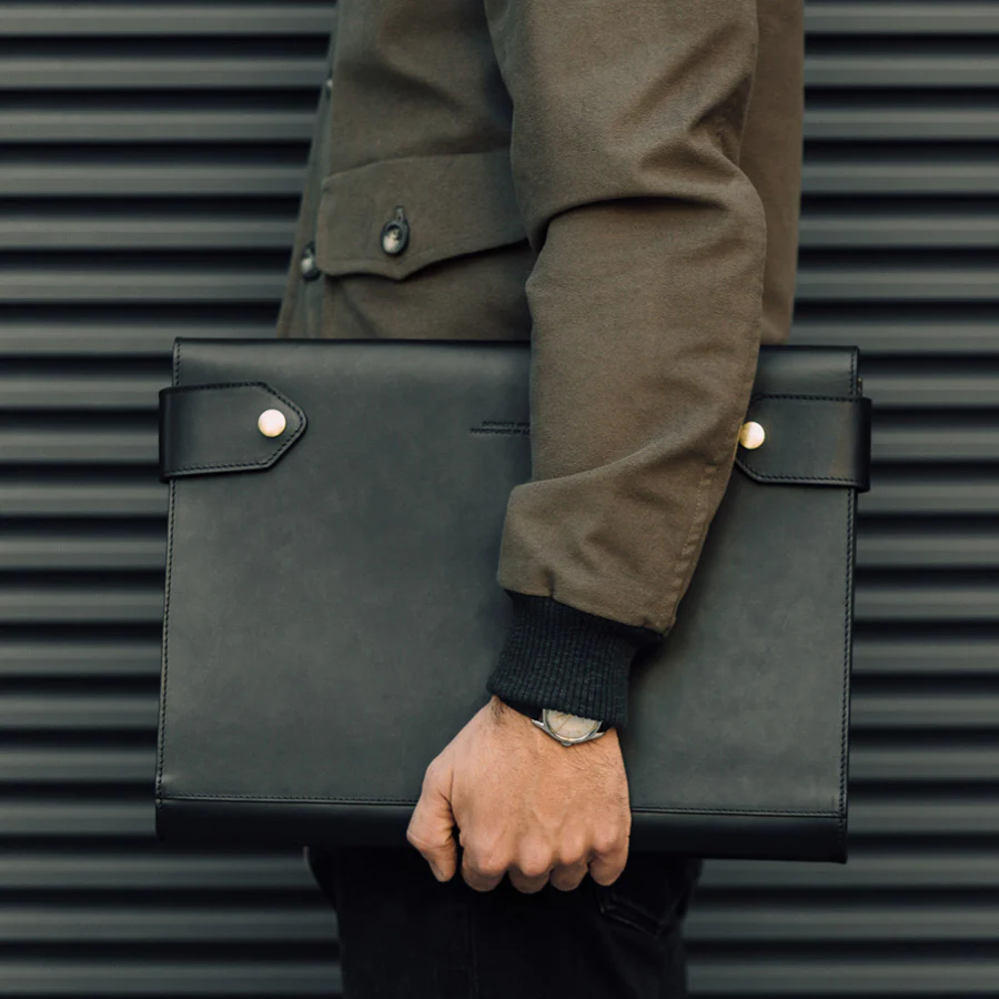 Large Folio - Black Leather - Image 11