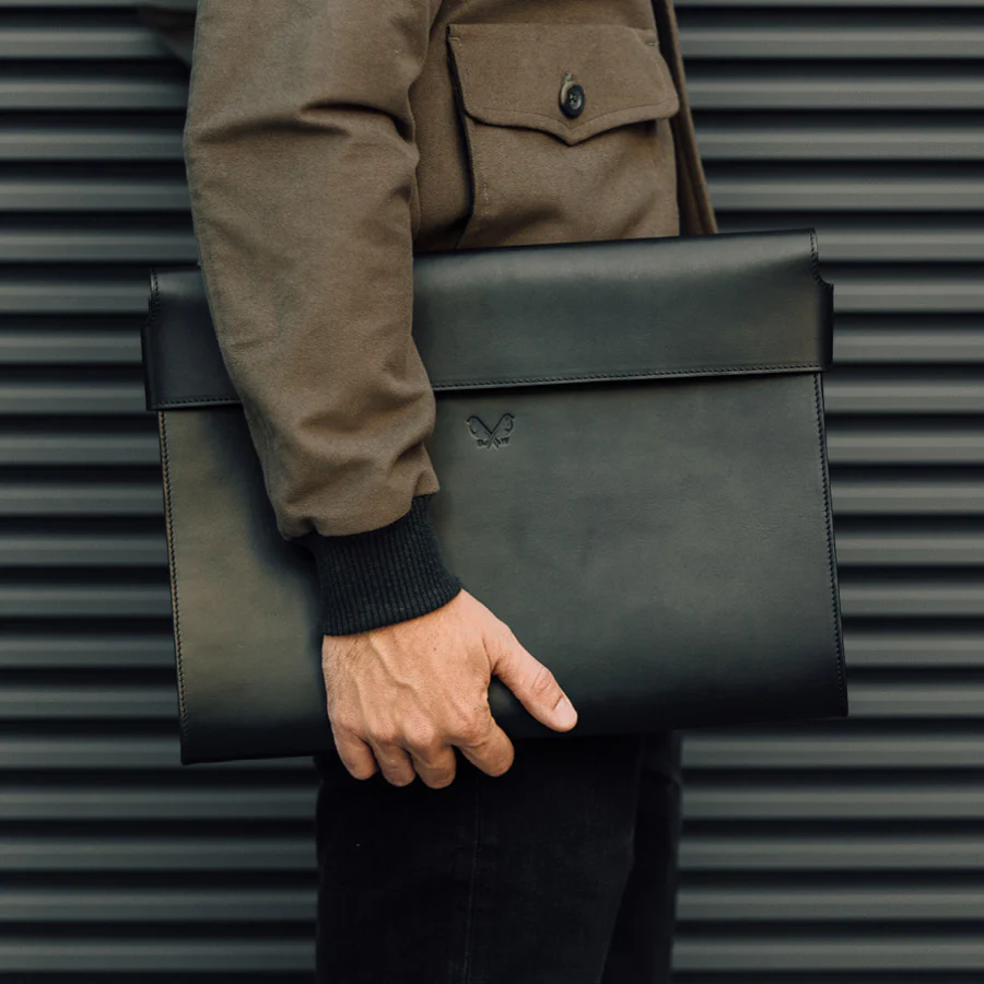Large Folio - Black Leather - Image 13