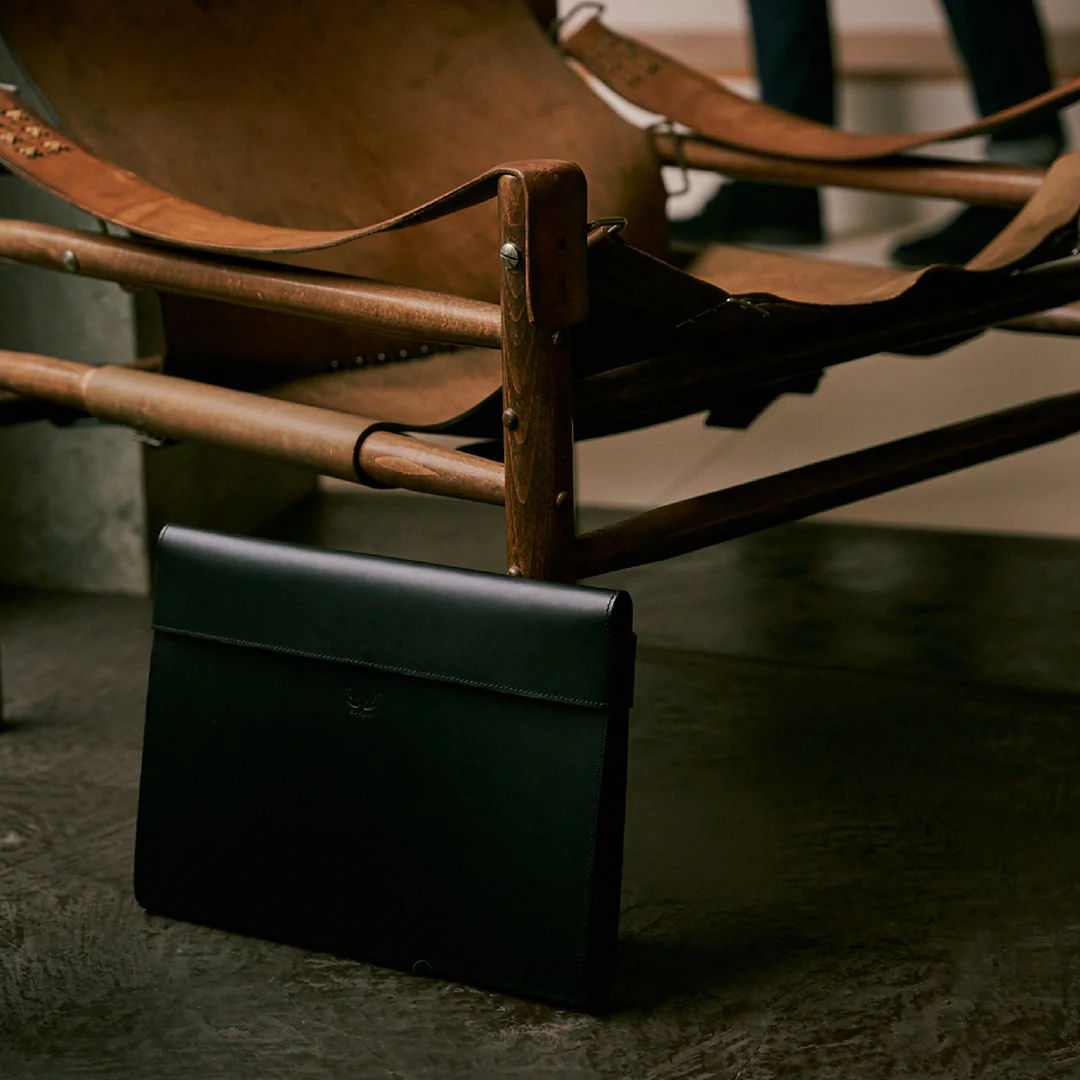 Small Folio - Black Leather - Image 8