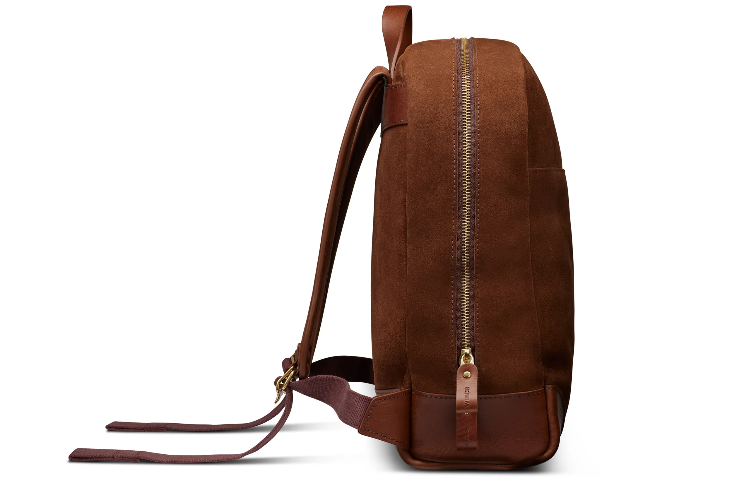 Suede Backpack - Tobacco Brown - Image 3
