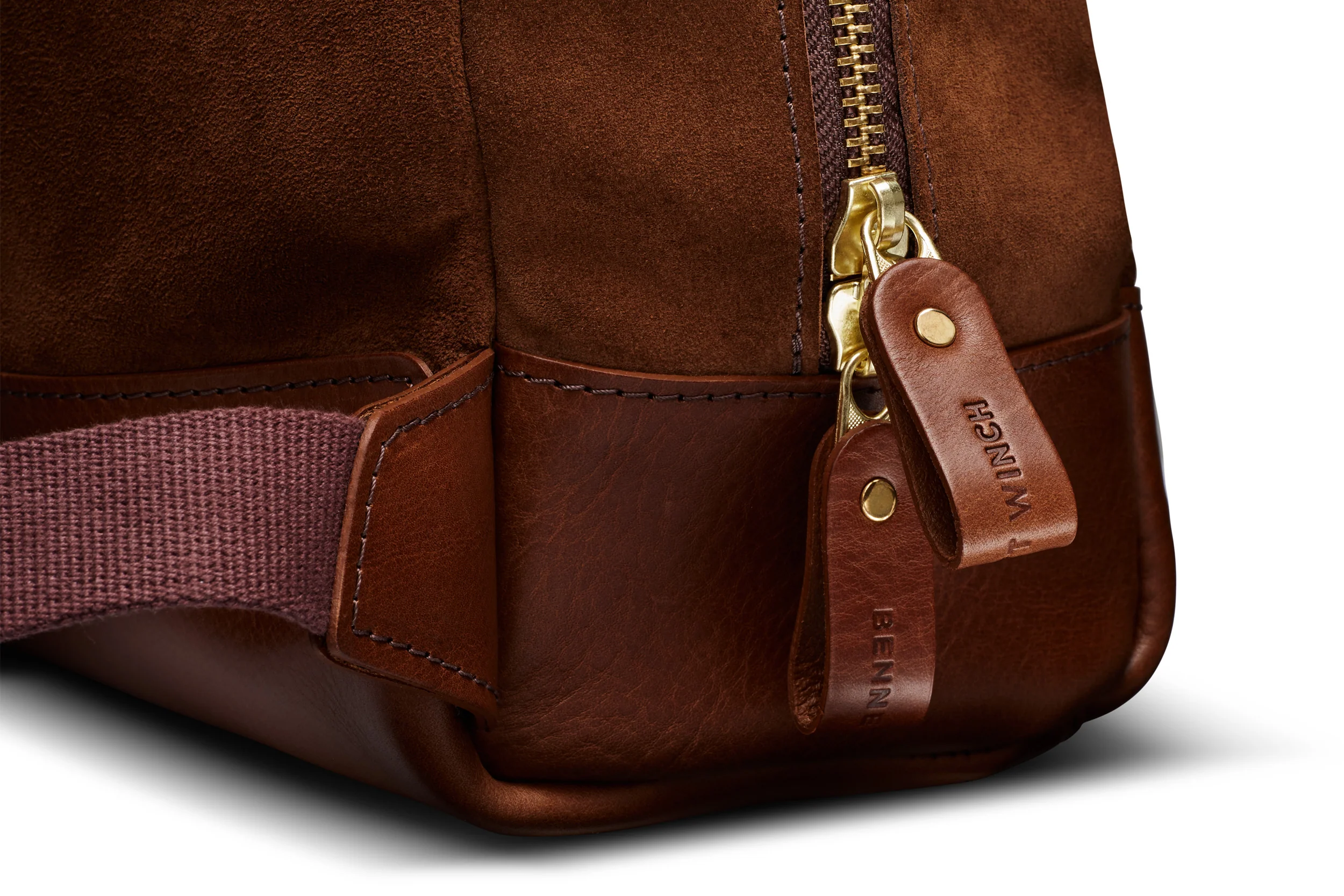 Suede Backpack - Tobacco Brown - Image 6