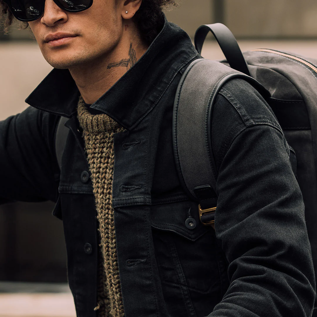 Suede Backpack - Storm Grey - Image 11