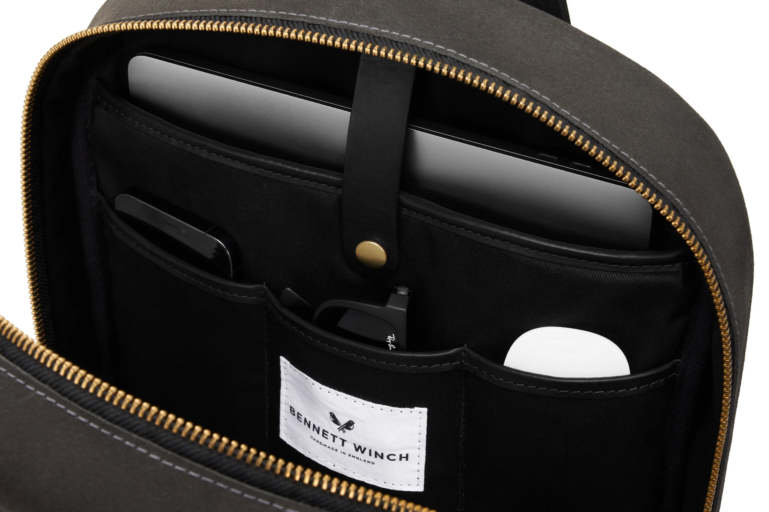 Suede Backpack - Storm Grey - Image 4