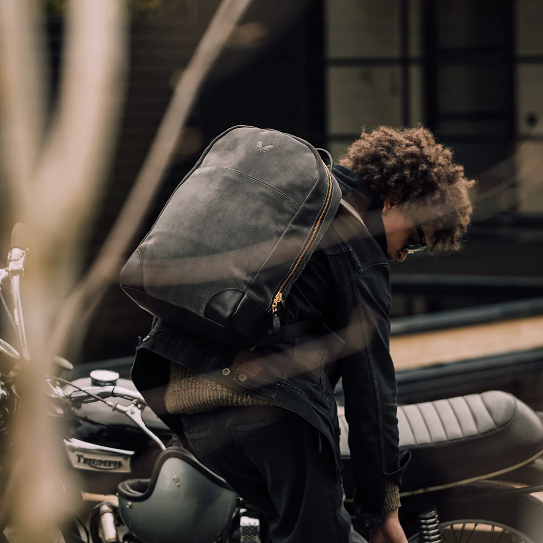 Suede Backpack - Storm Grey - Image 9