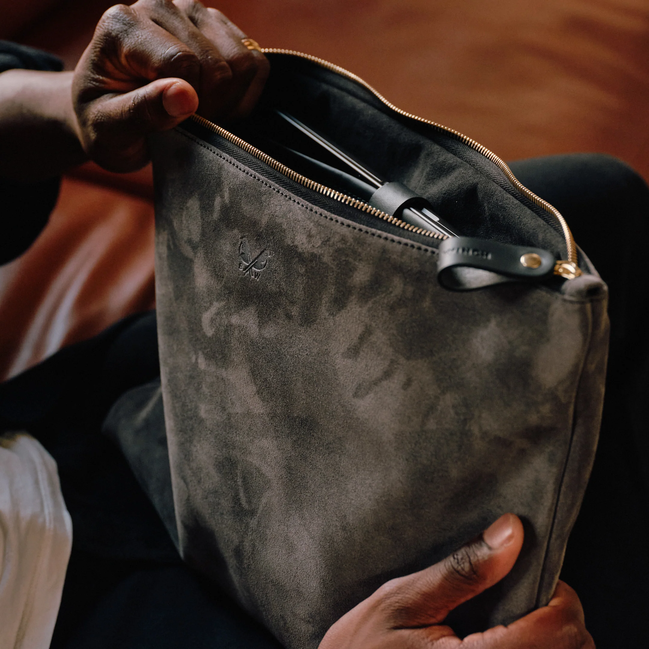 Suede Flight Folio - Storm Grey - Image 13