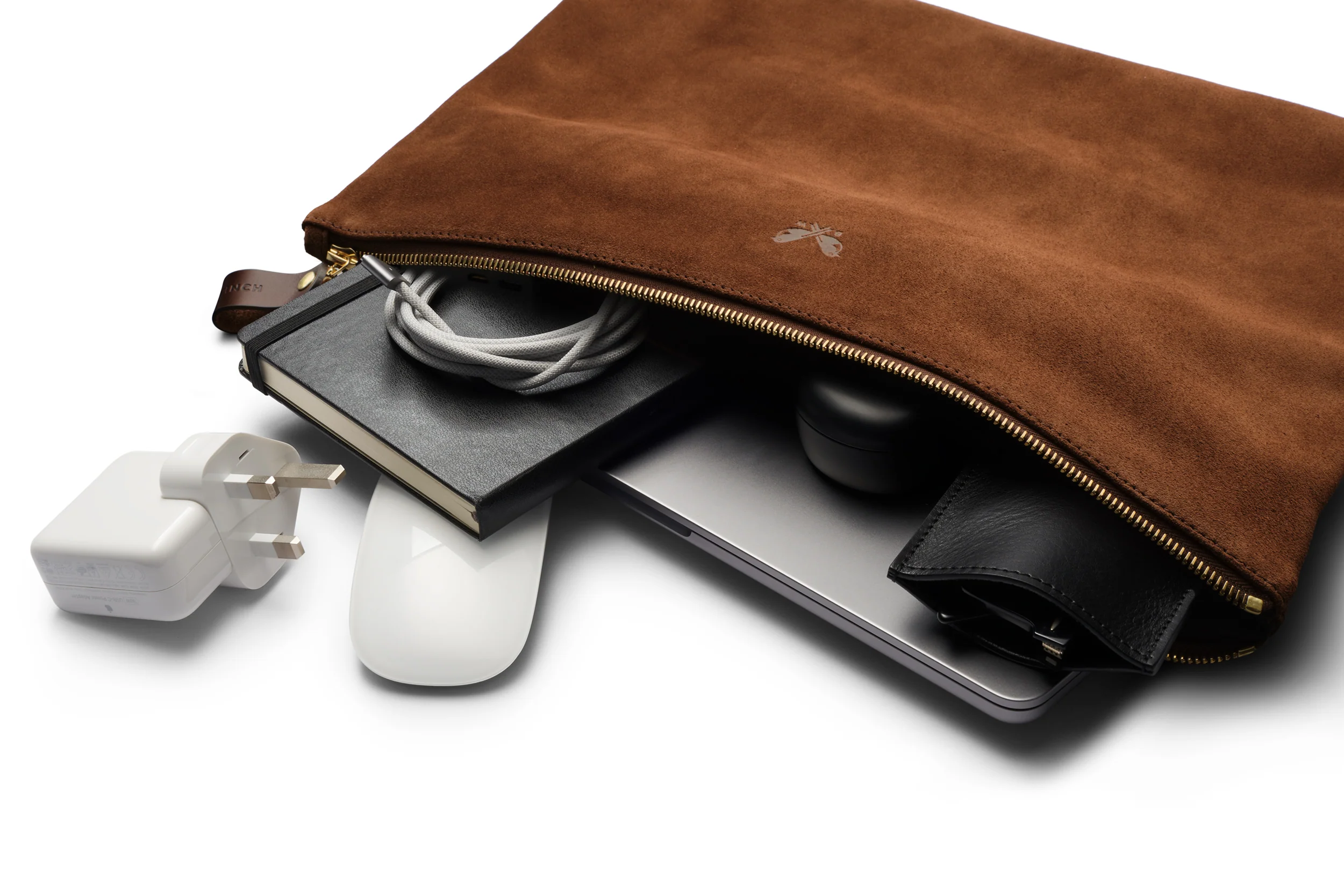 Suede Flight Folio - Tobacco Brown - Image 4